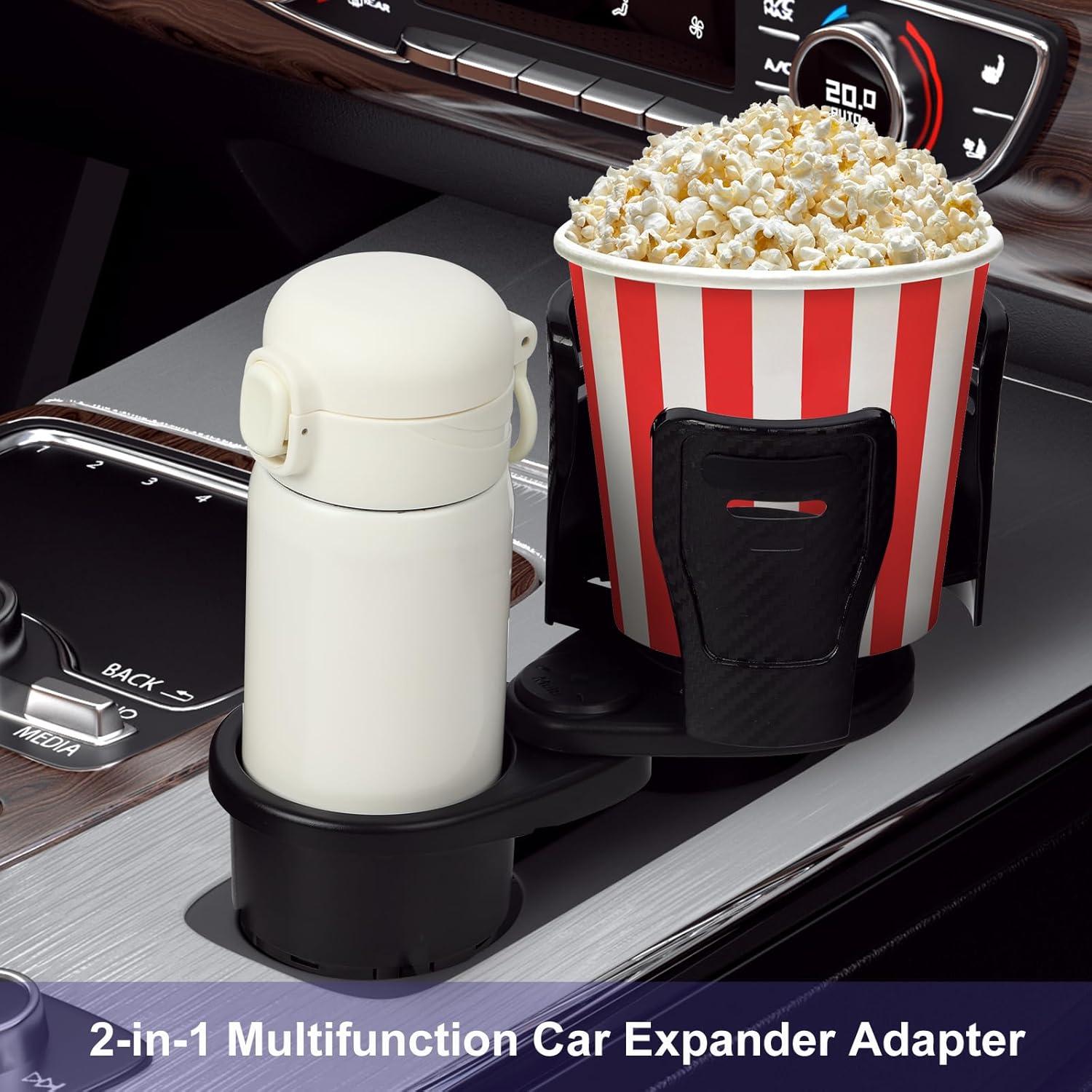 Soporte para Tazas Doble JINKEY Ajustable 360° Fibra de Carbono