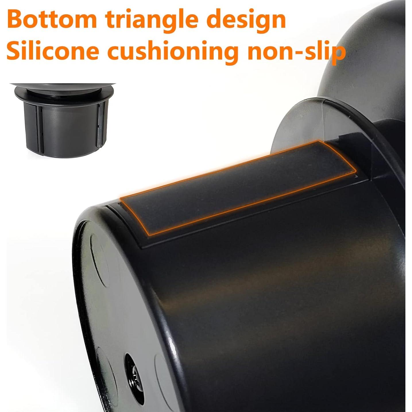 Adaptador Soporte para Taza Sojoy SJ-CH Universal Negro 12.7x11.4 cm