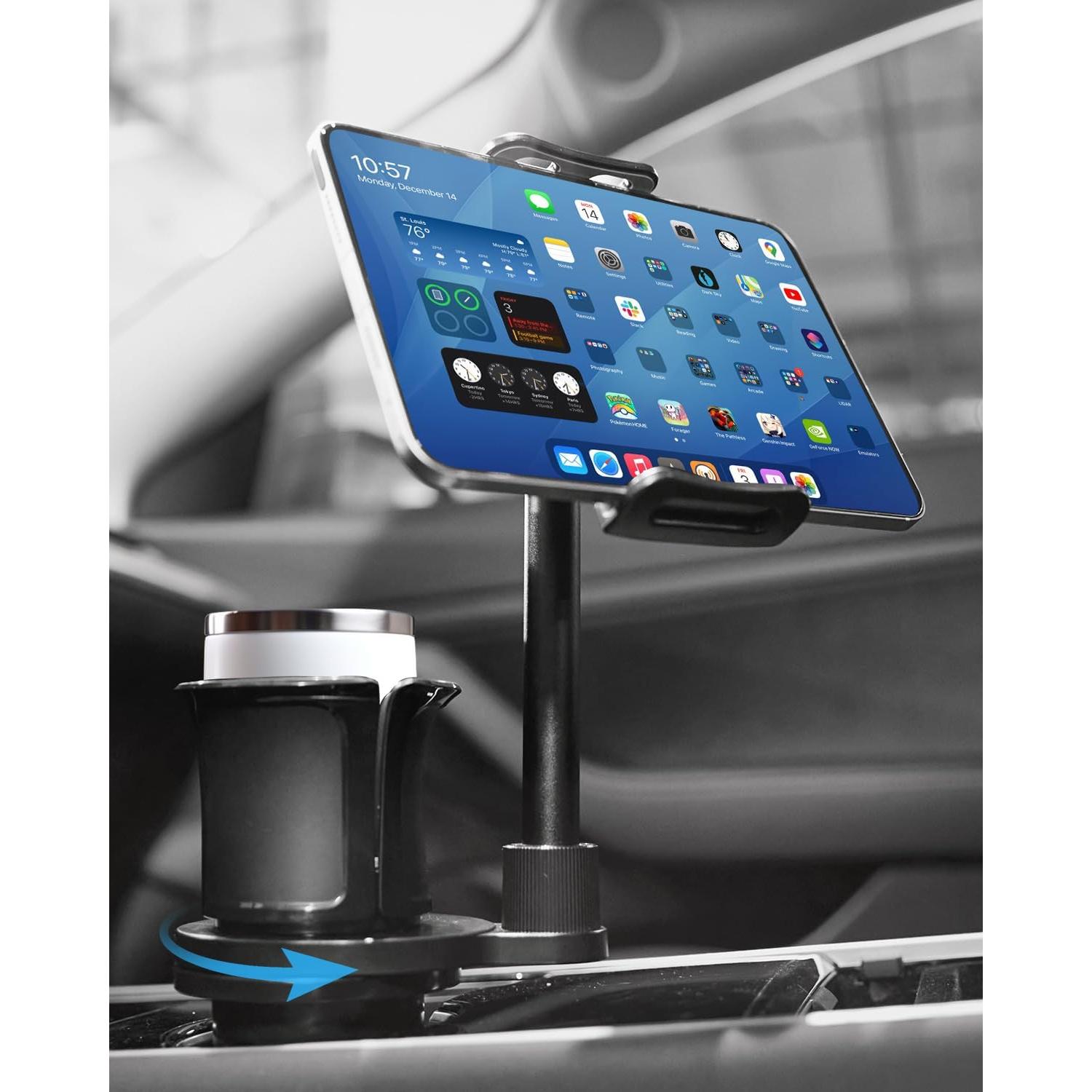 Soporte para Tablet en Portavasos Nicynin Ajustable 6-11"