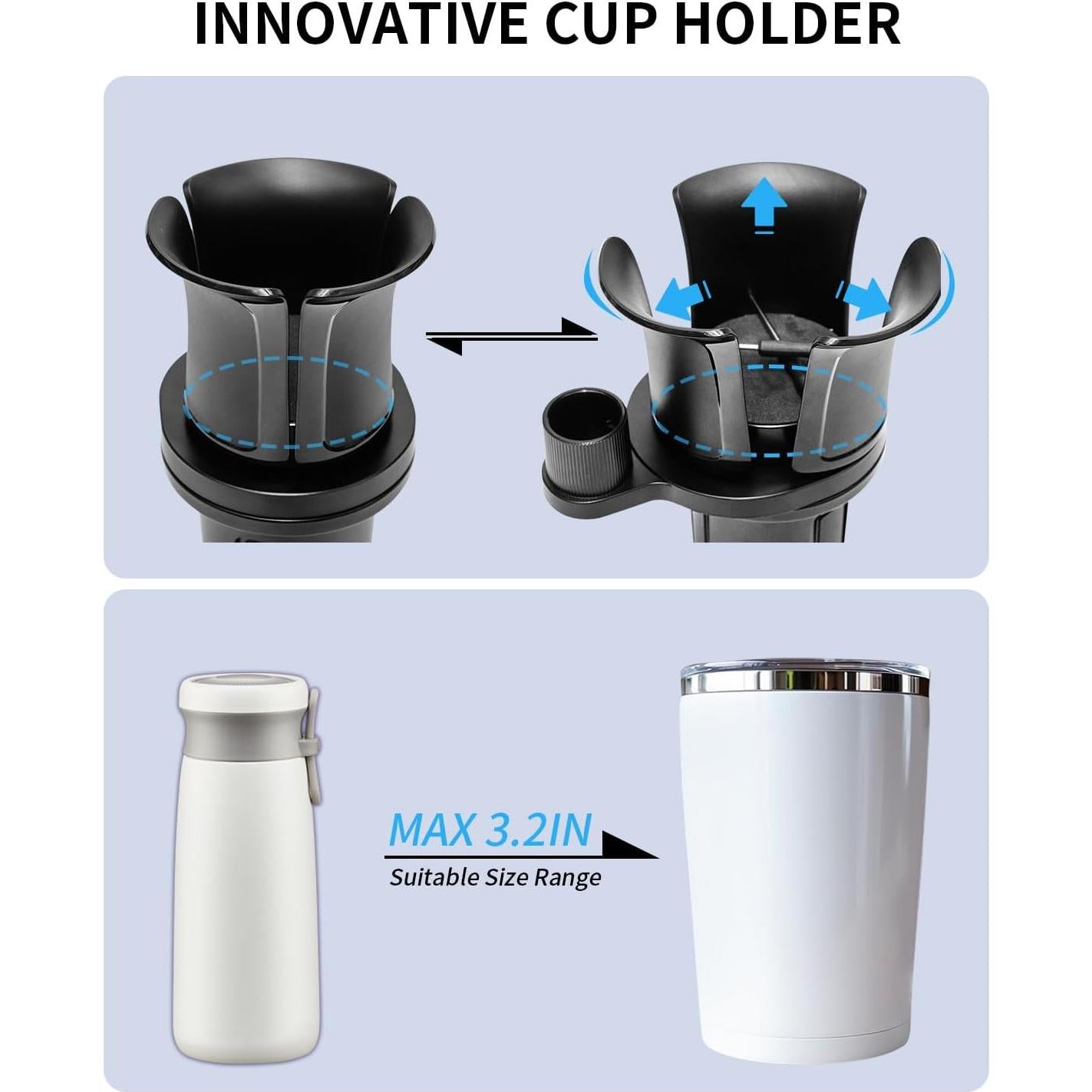 Soporte para Tablet en Portavasos Nicynin Ajustable 6-11"