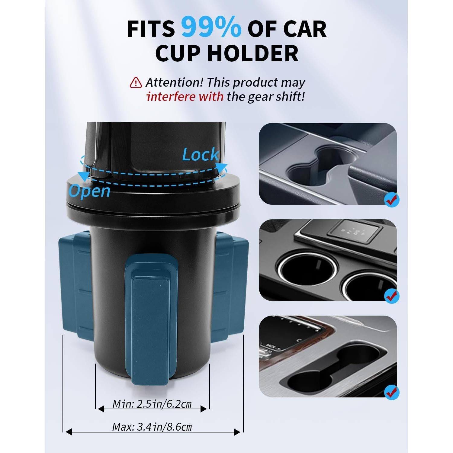 Soporte para Tablet en Portavasos Nicynin Ajustable 6-11"