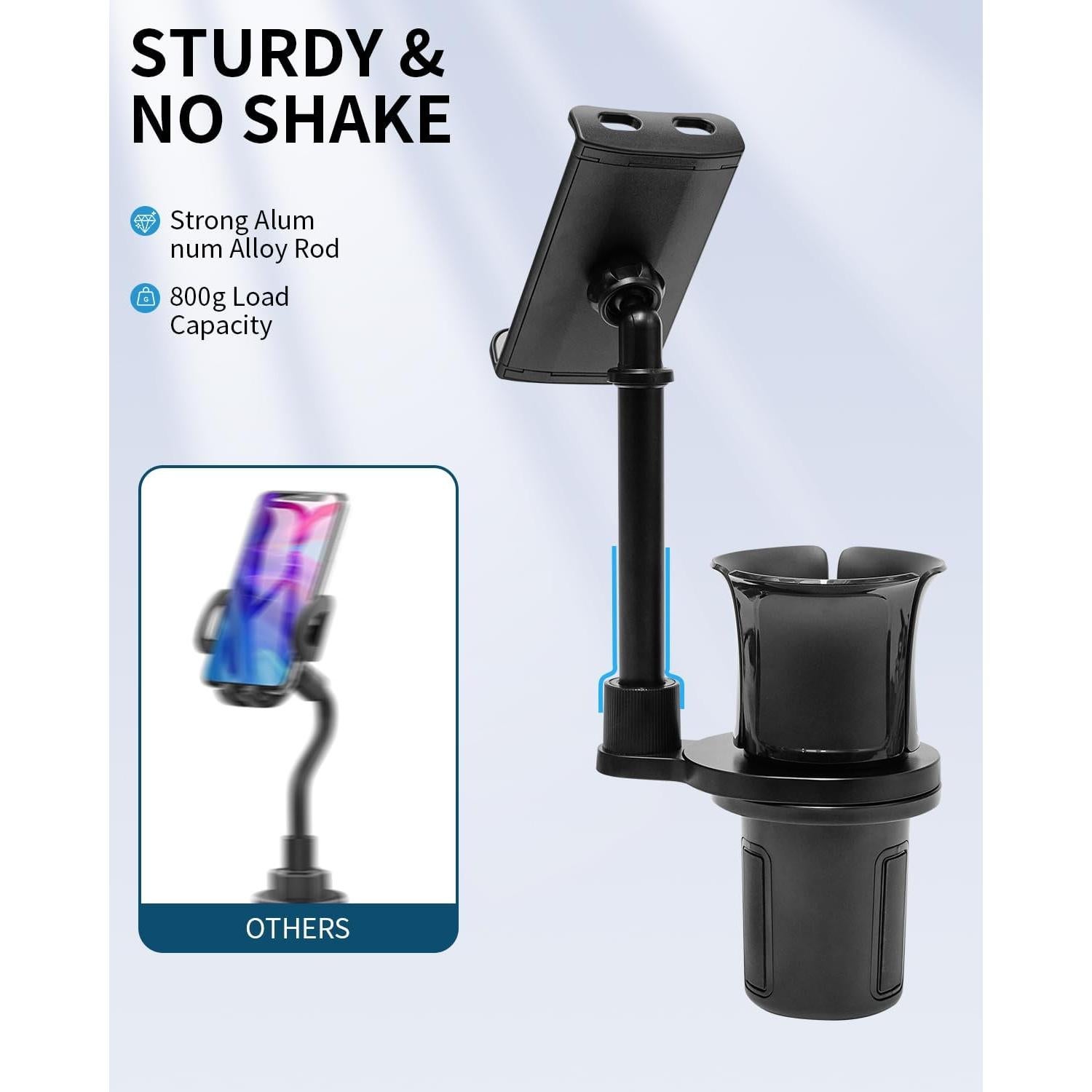 Soporte para Tablet en Portavasos Nicynin Ajustable 6-11"