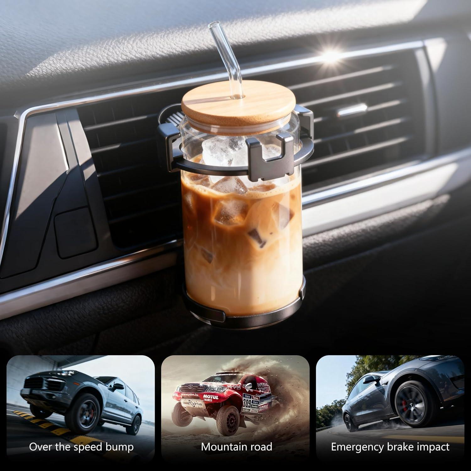 Soporte para Teléfono de Coche y Expansor de Portavasos Longgue