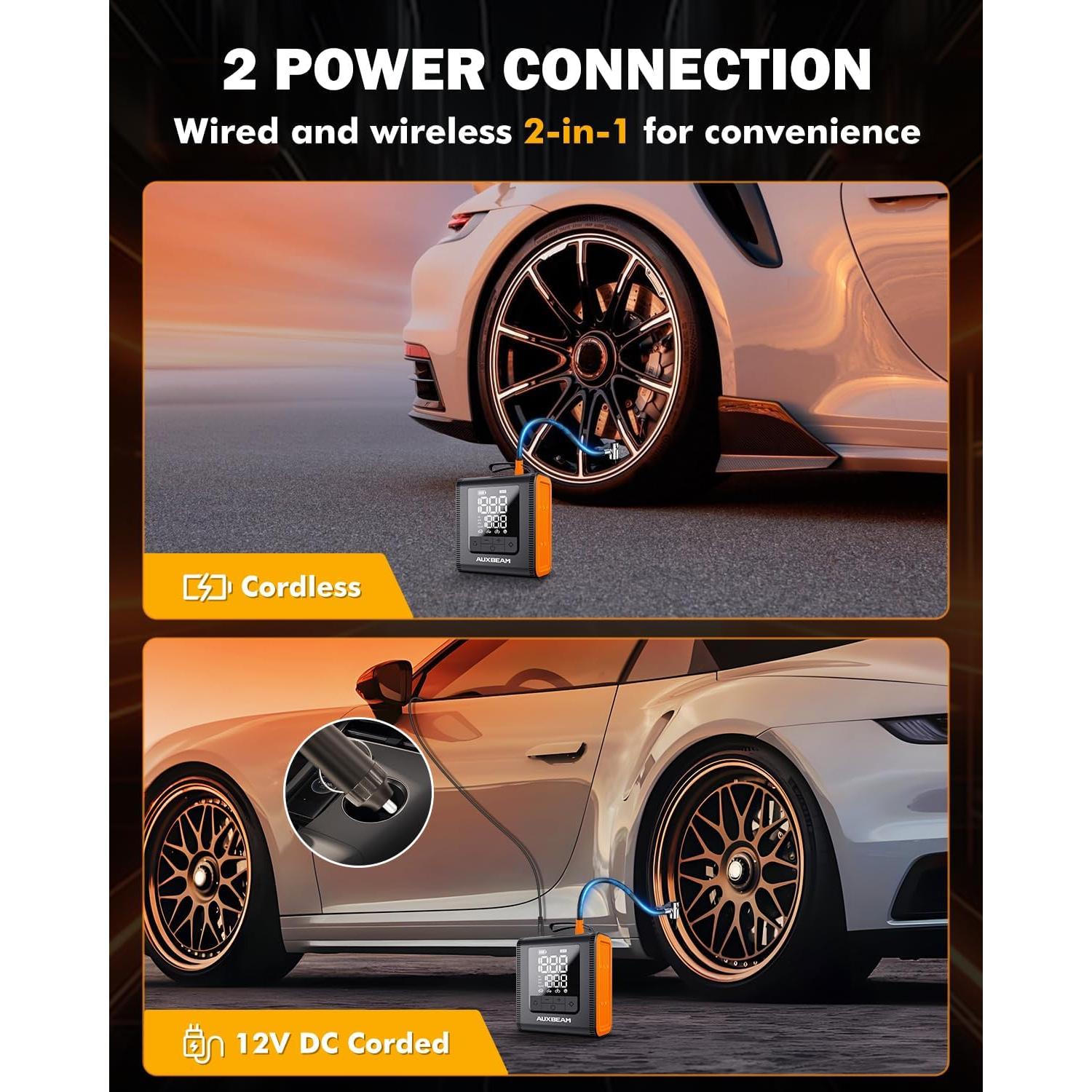 Inflador de Neumáticos Auxbeam H4Pro 150PSI Portátil 12V