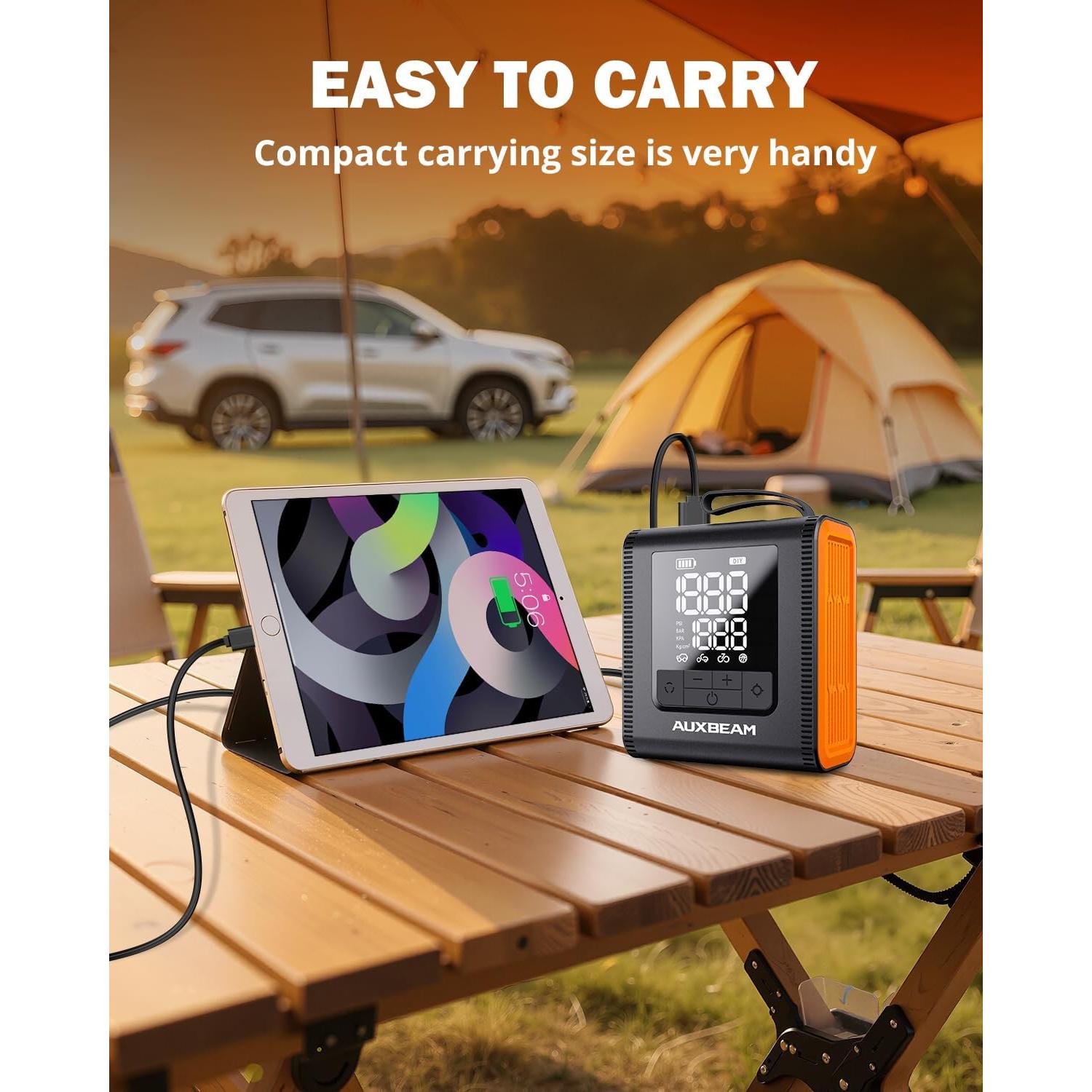 Inflador de Neumáticos Auxbeam H4Pro 150PSI Portátil 12V