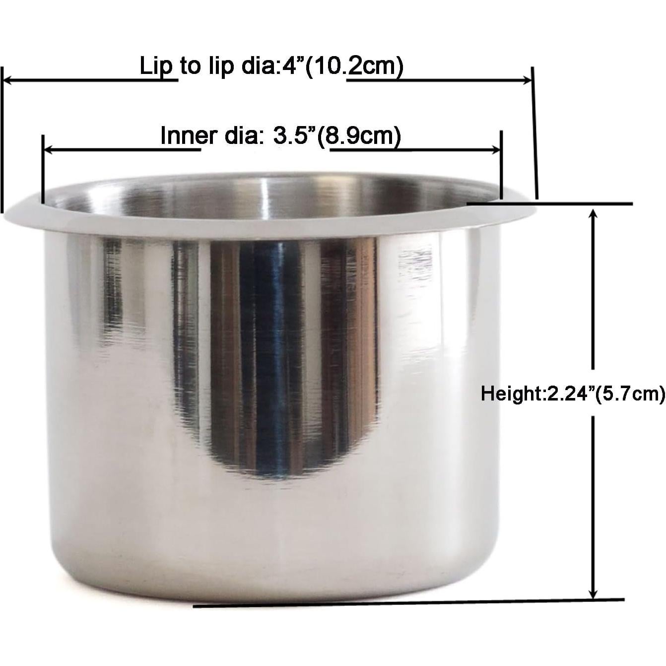 Soporte de Taza Jumbo Acero Inoxidable YH Poker 89 mm