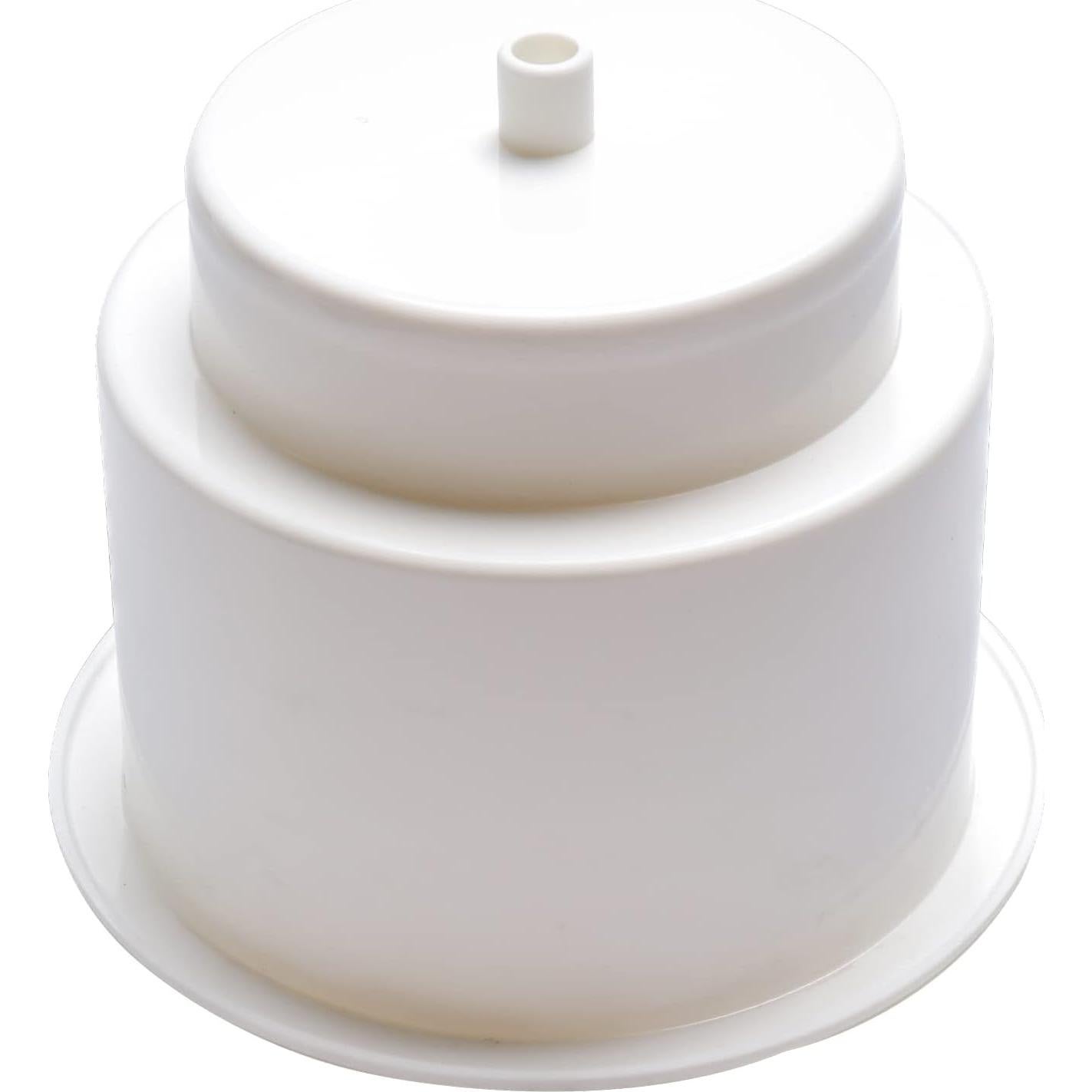 Soporte para vaso plástico blanco MANUMARINE 4 pcs con drenaje