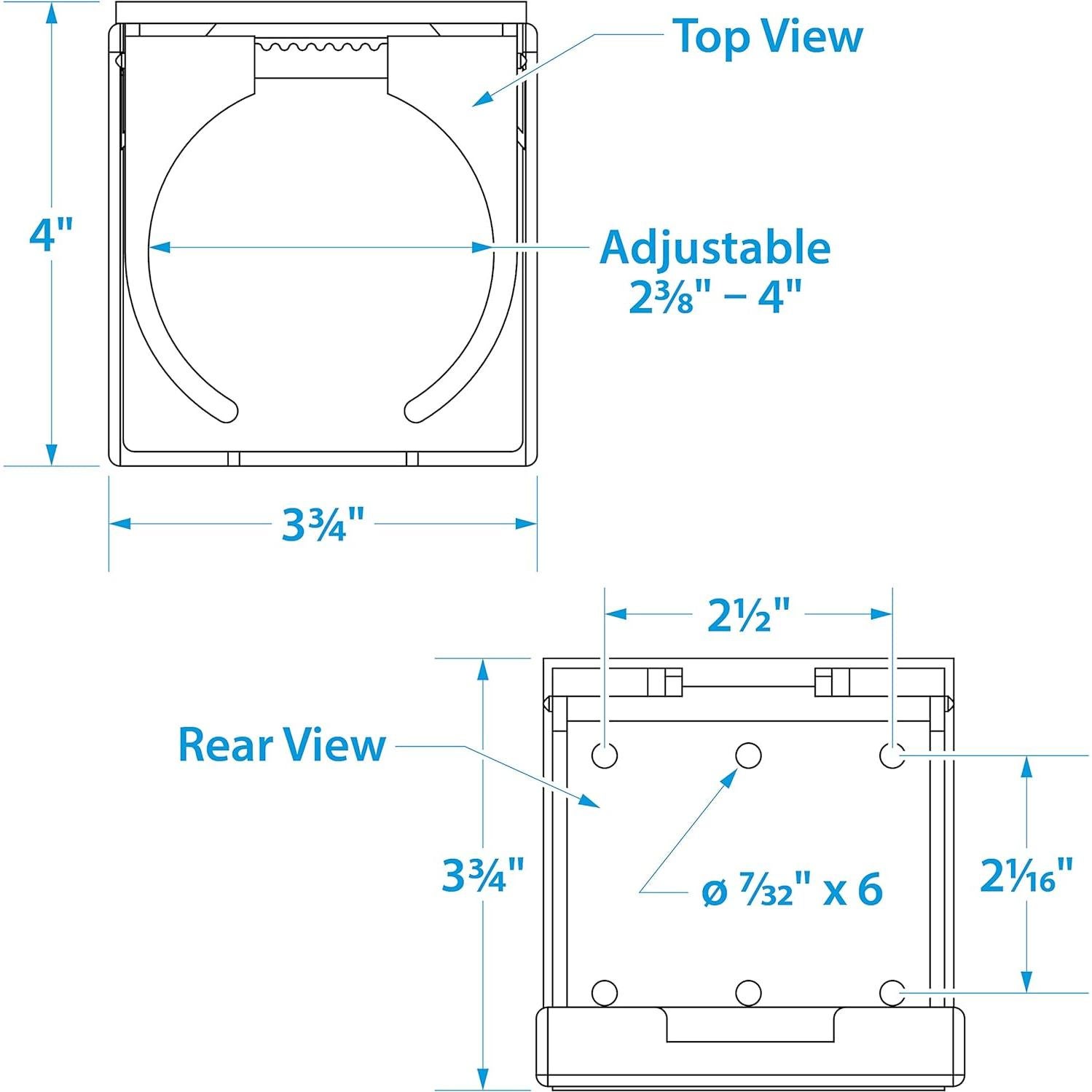 Soporte Plegable y Ajustable para Bebidas Seachoice 79451