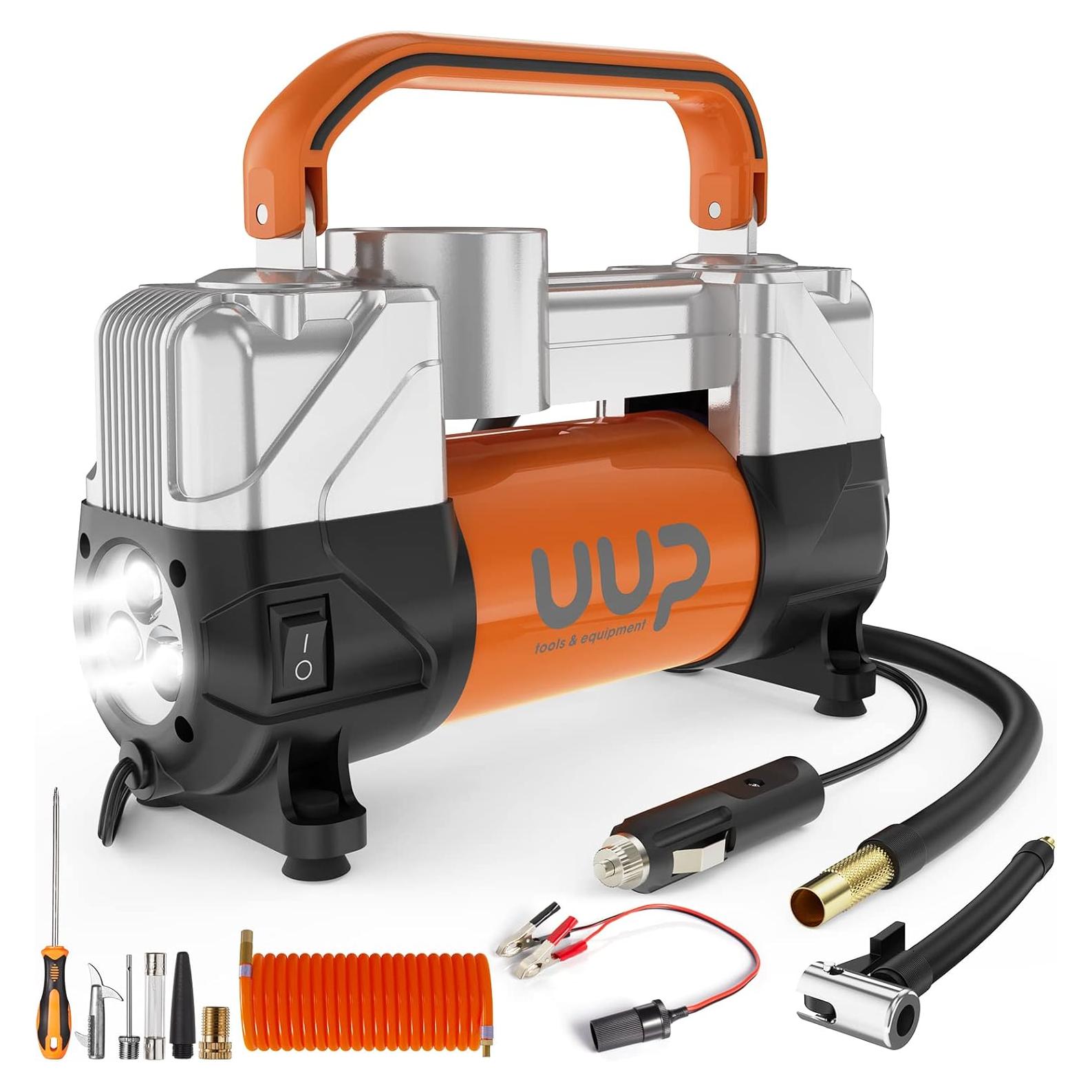 Compresor de Aire UUP 12V Doble Cilindro 150PSI Portátil