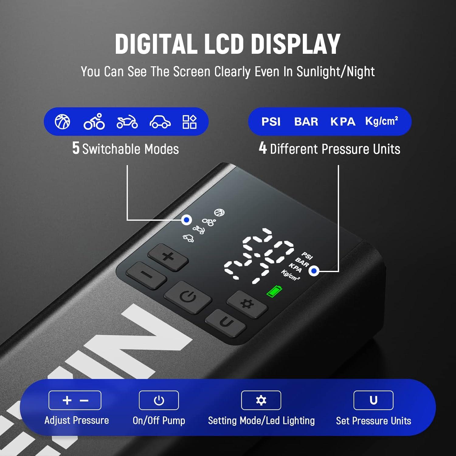 Inflador de Neumáticos LEXIN P5 150PSI Portátil 5000mAh