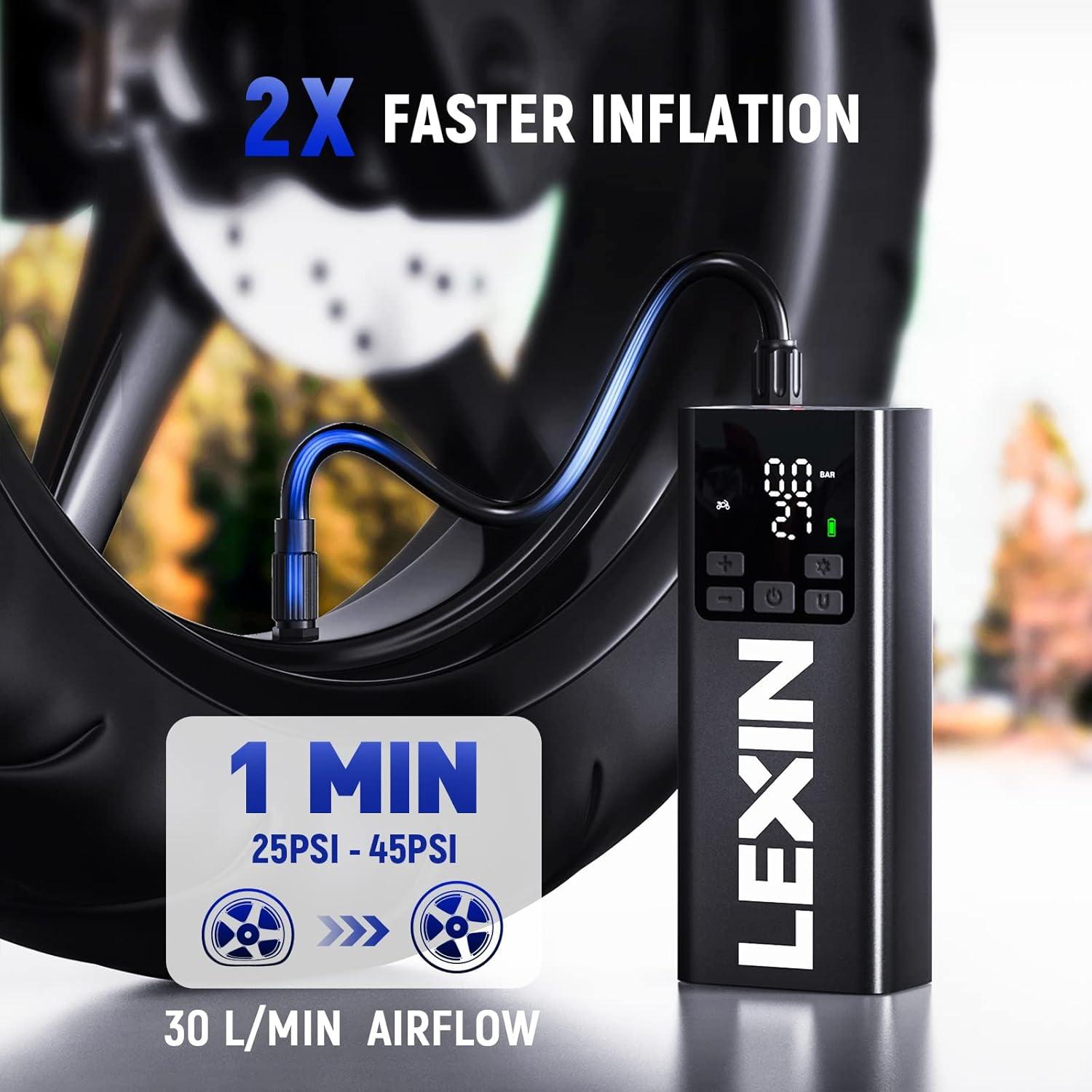 Inflador de Neumáticos LEXIN P5 150PSI Portátil 5000mAh