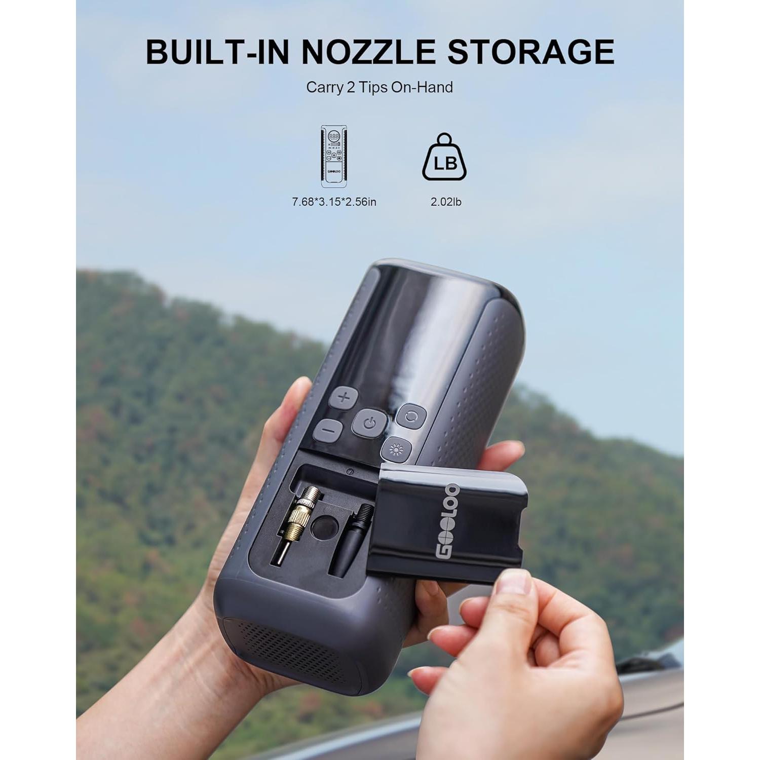 Compresor de Aire Portátil GOOLOO GT160 DUAL 160 PSI