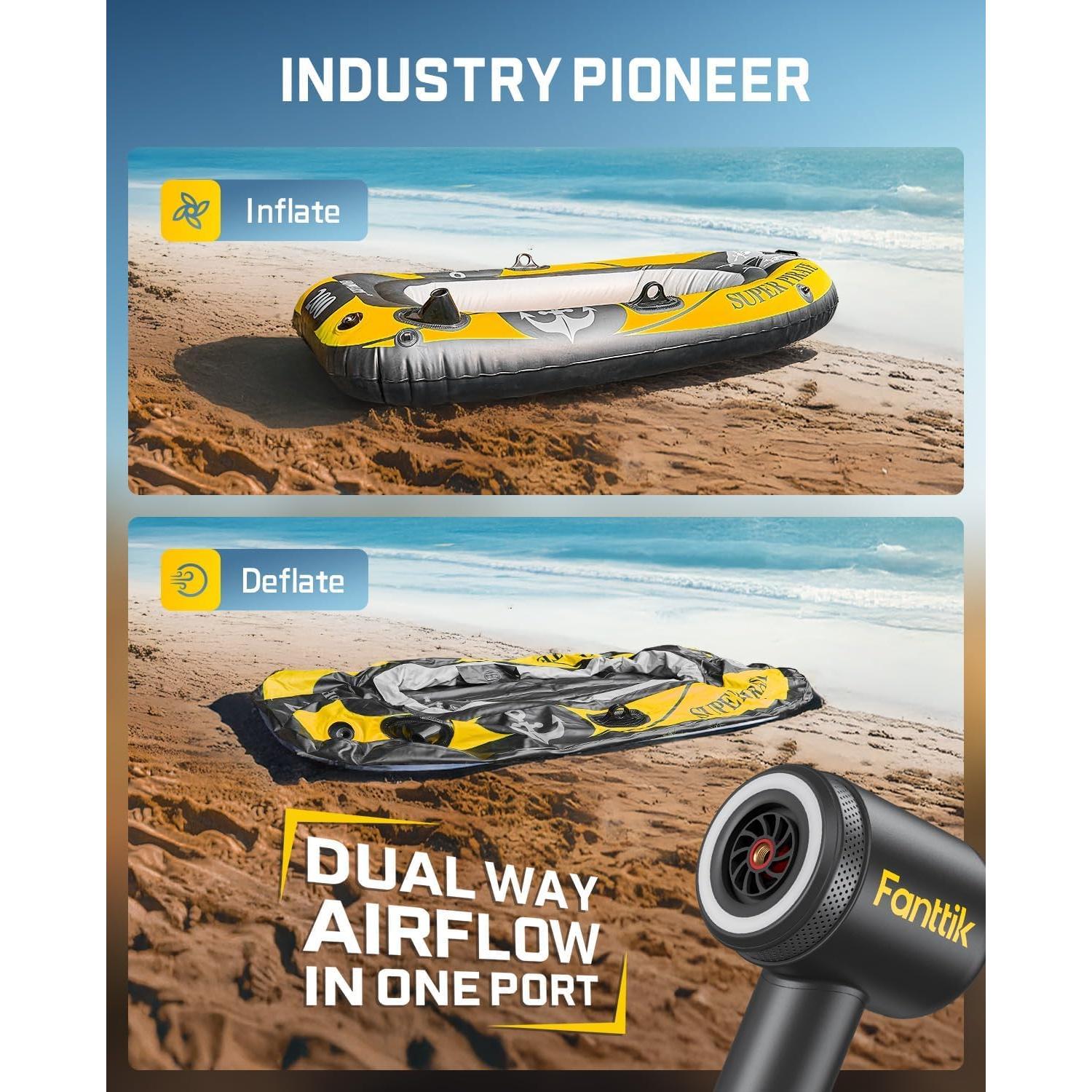 Inflador Soplador Fanttik X9 Clásico 2 en 1 150 PSI Portátil