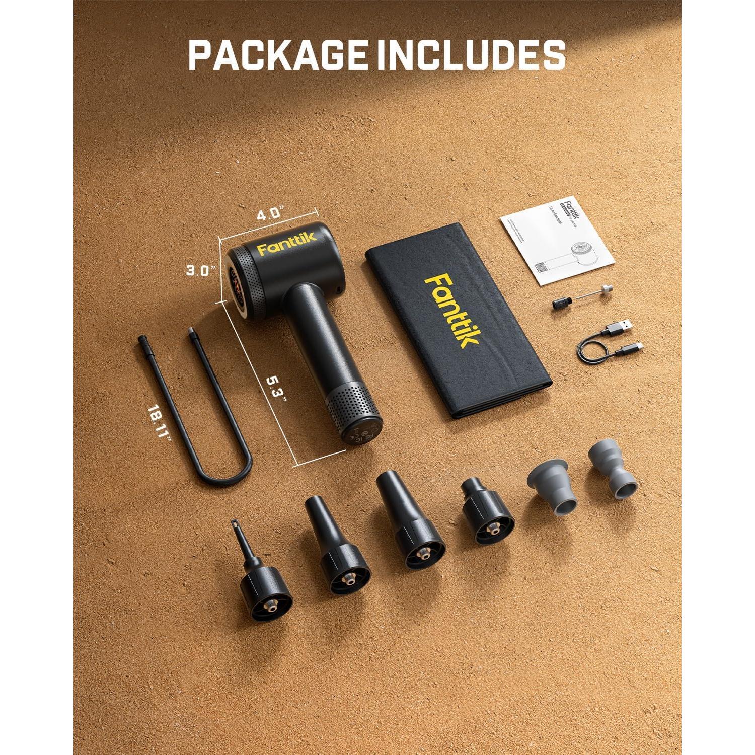 Inflador Soplador Fanttik X9 Clásico 2 en 1 150 PSI Portátil