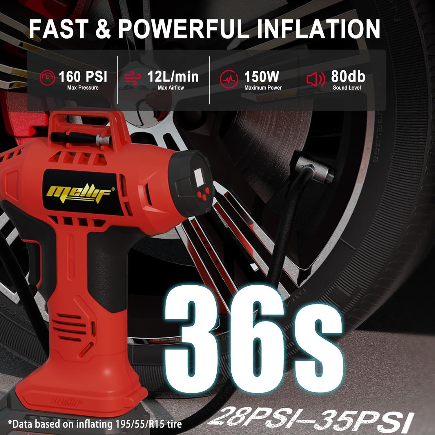 Compresor de Aire Portátil WITLIGHT MK-AirPump 160 PSI