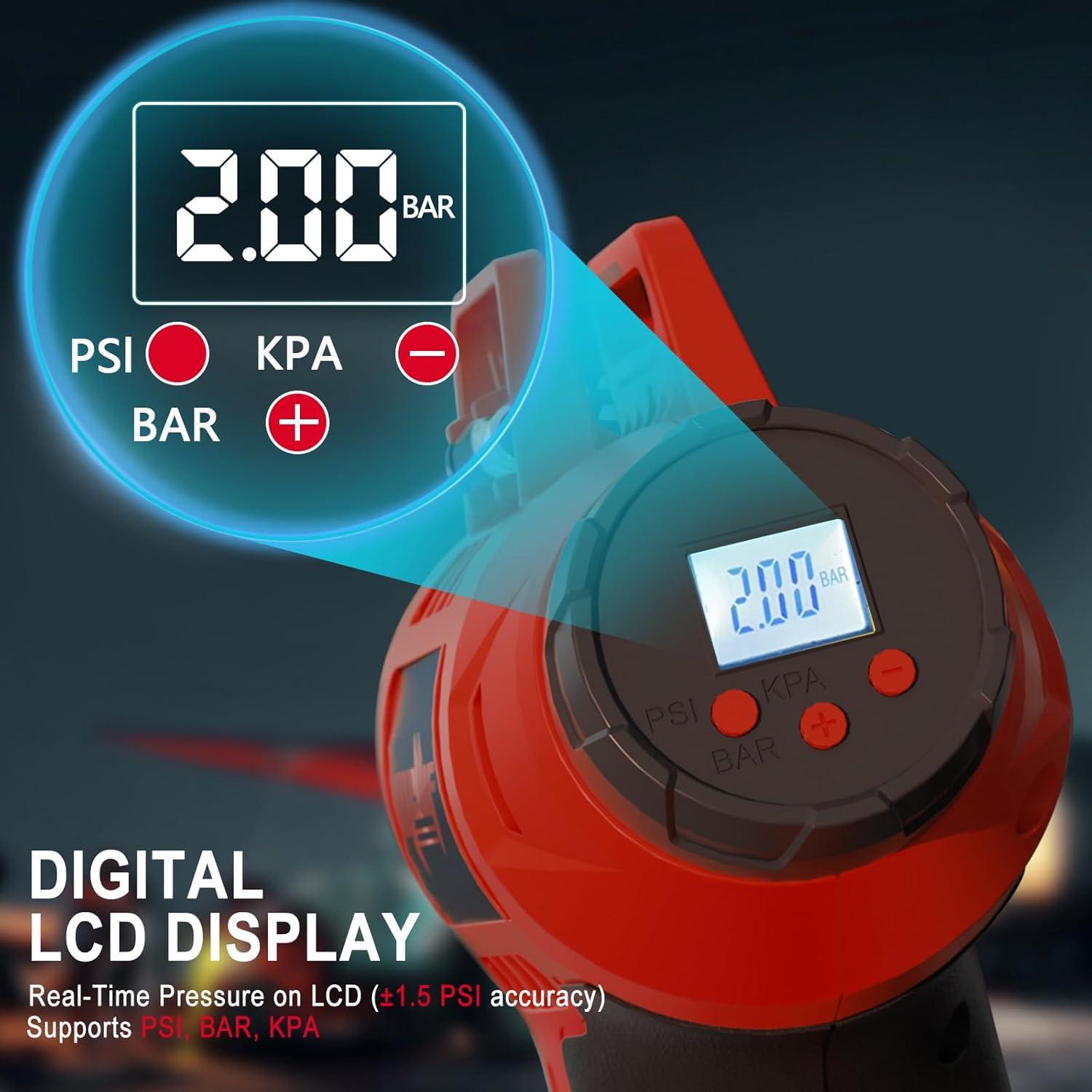 Compresor de Aire Portátil WITLIGHT MK-AirPump 160 PSI