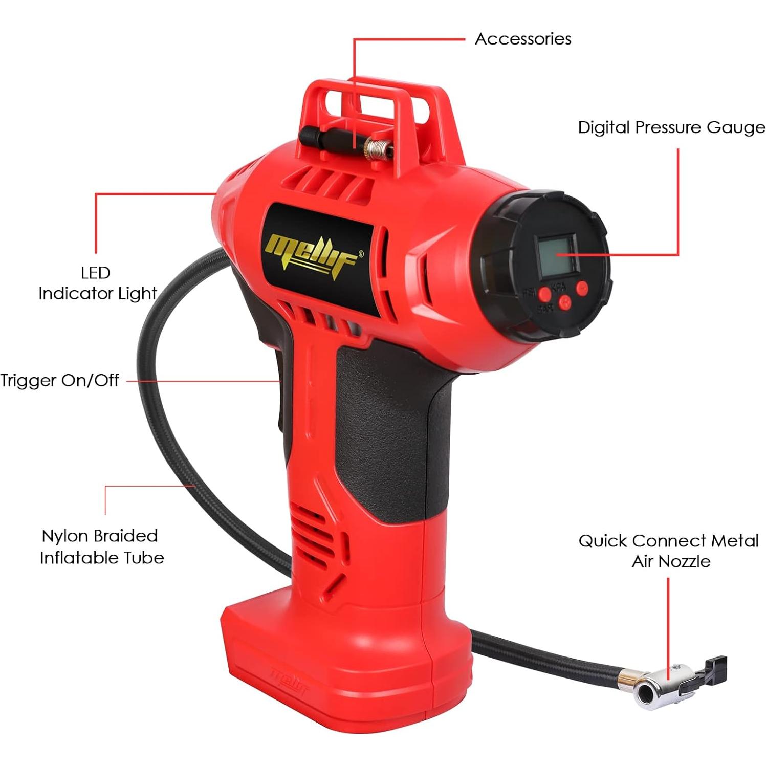 Compresor de Aire Portátil WITLIGHT MK-AirPump 160 PSI