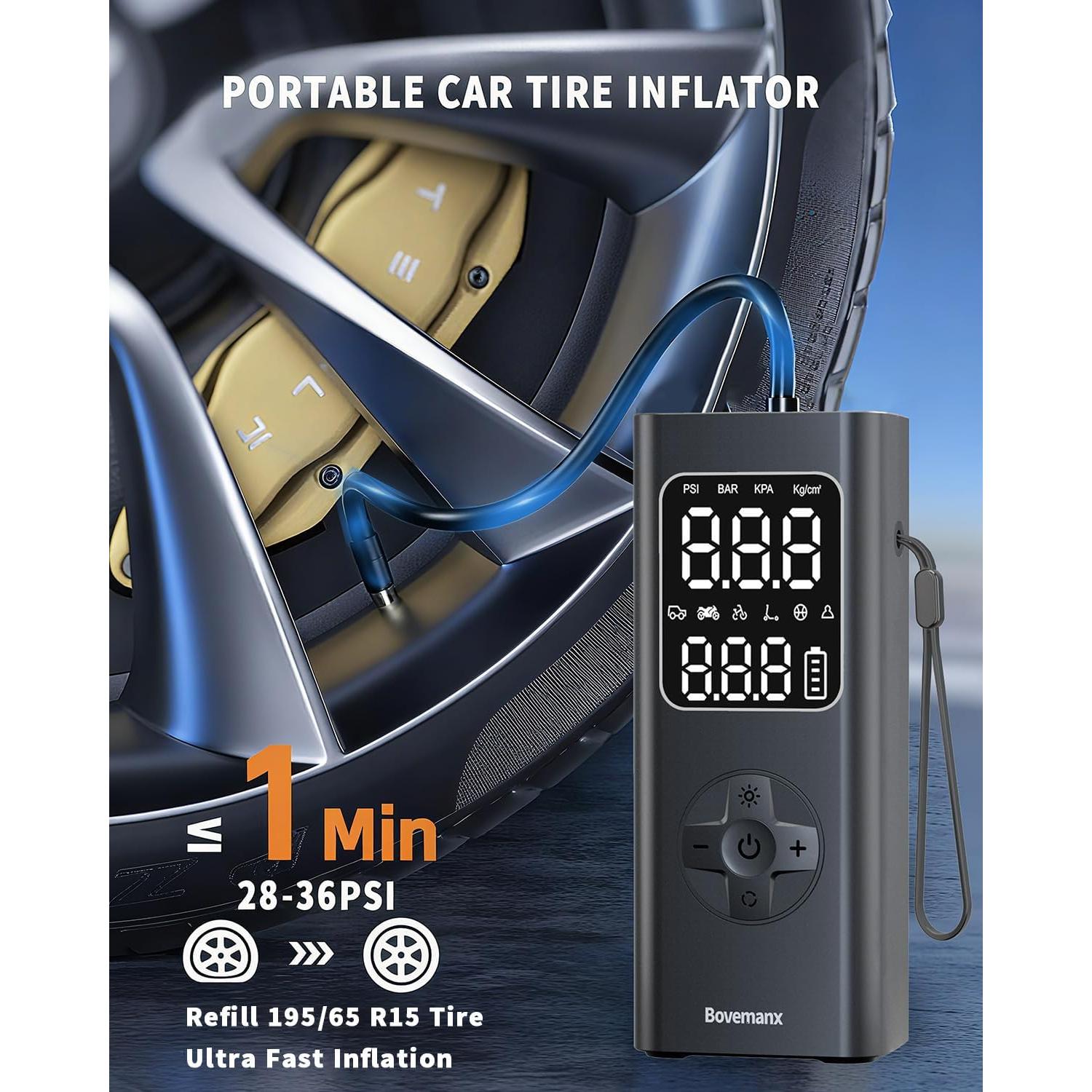 Compresor de Aire Portátil Bovemanx BMX19 150 PSI Inalámbrico