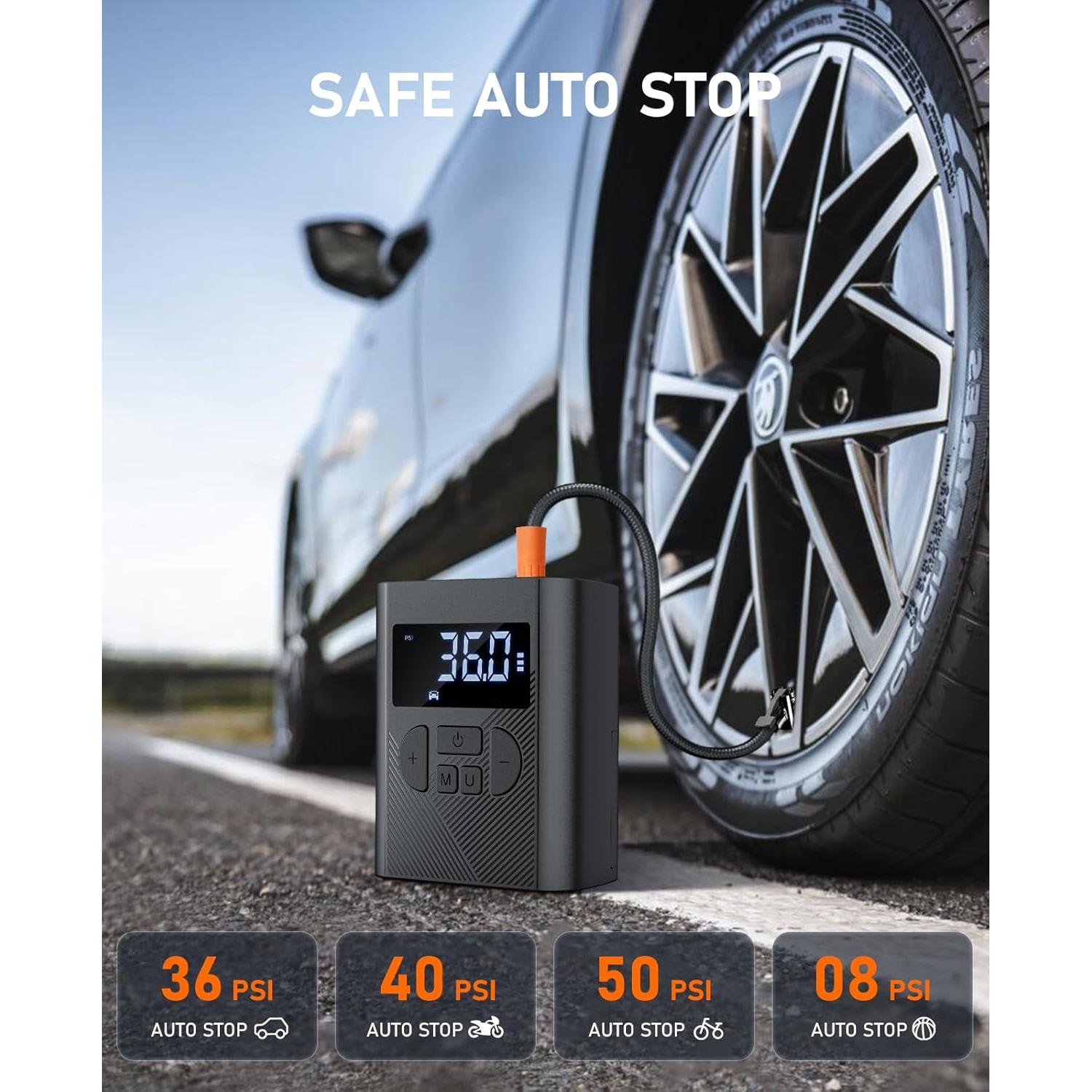 Compresor de Aire Portátil NUSTE 150 PSI Bomba Eléctrica