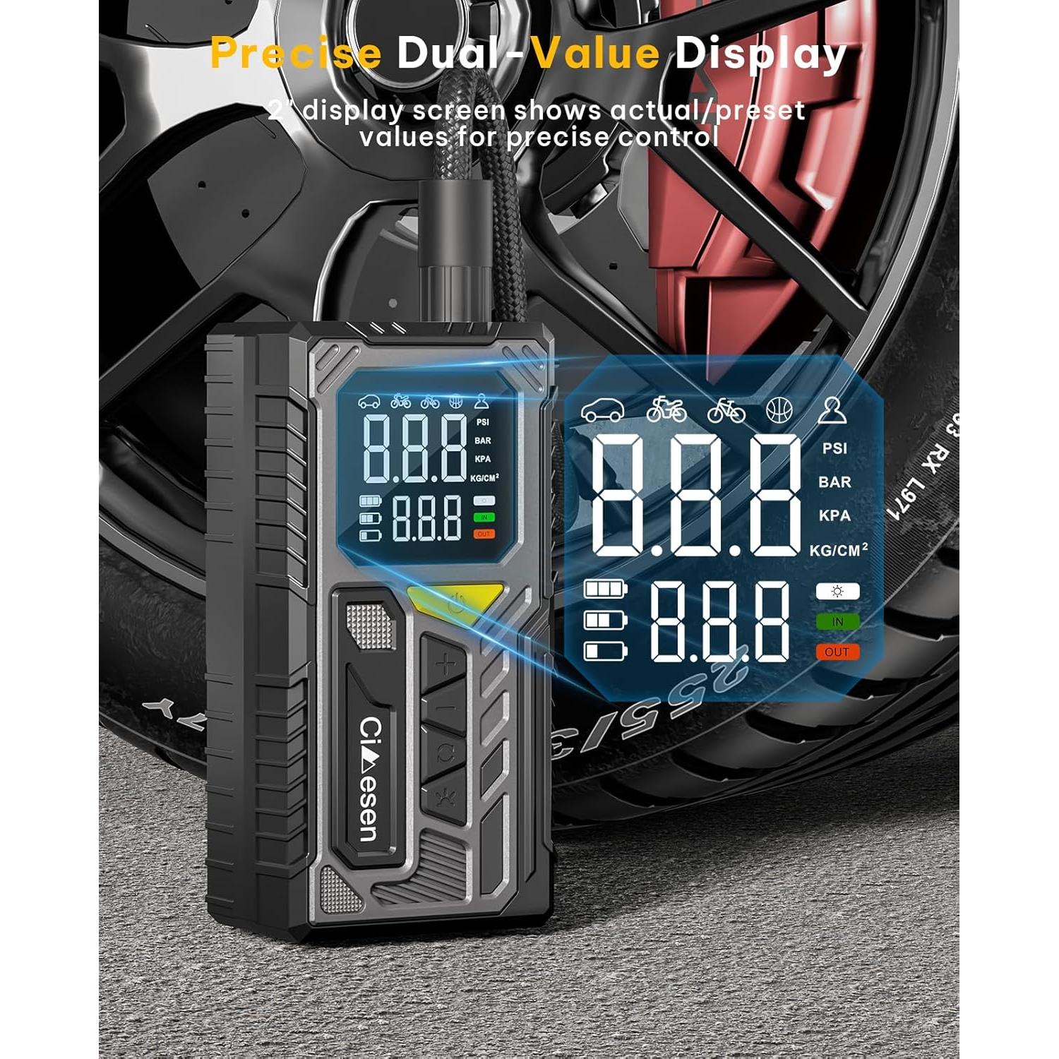 Compresor de Aire Portátil Cimesen 150 PSI Batería Recargable