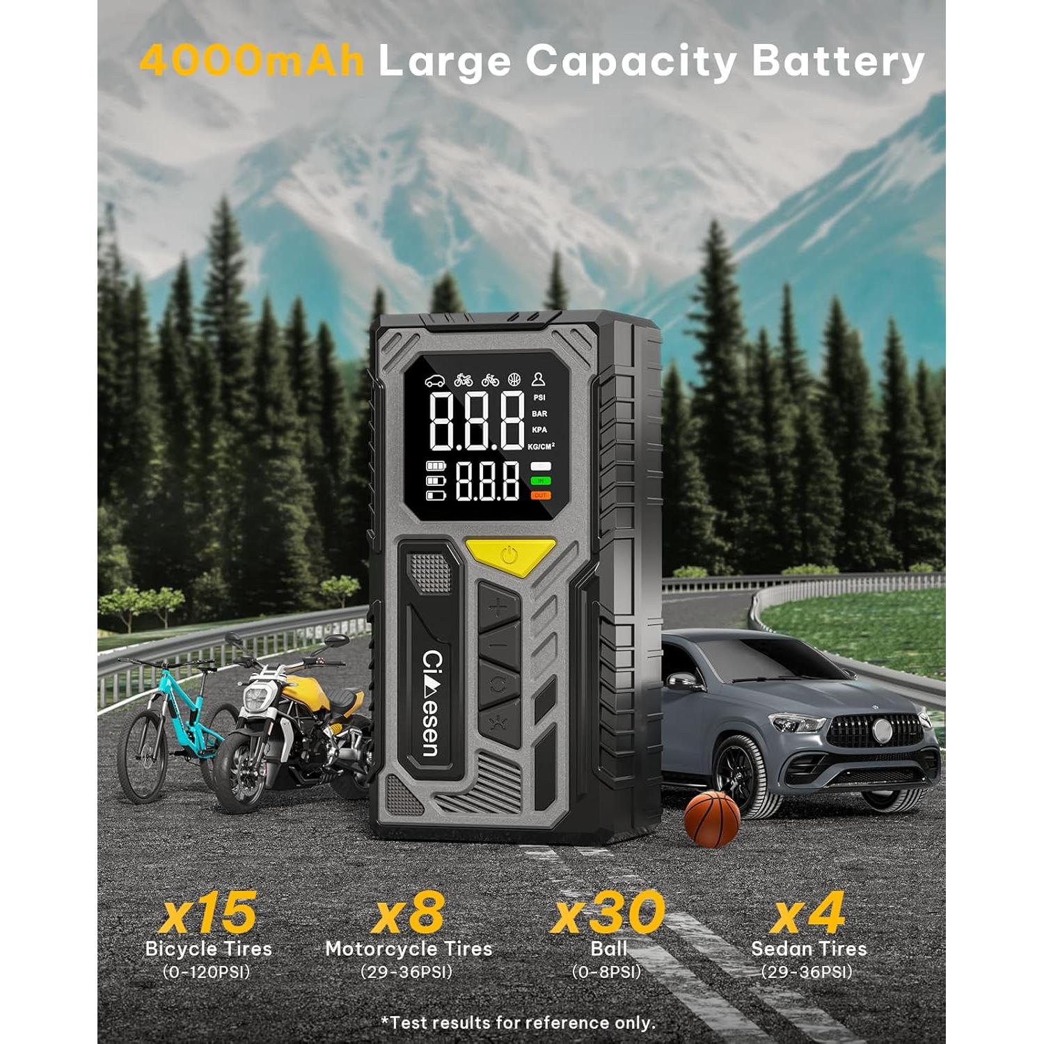 Compresor de Aire Portátil Cimesen 150 PSI Batería Recargable