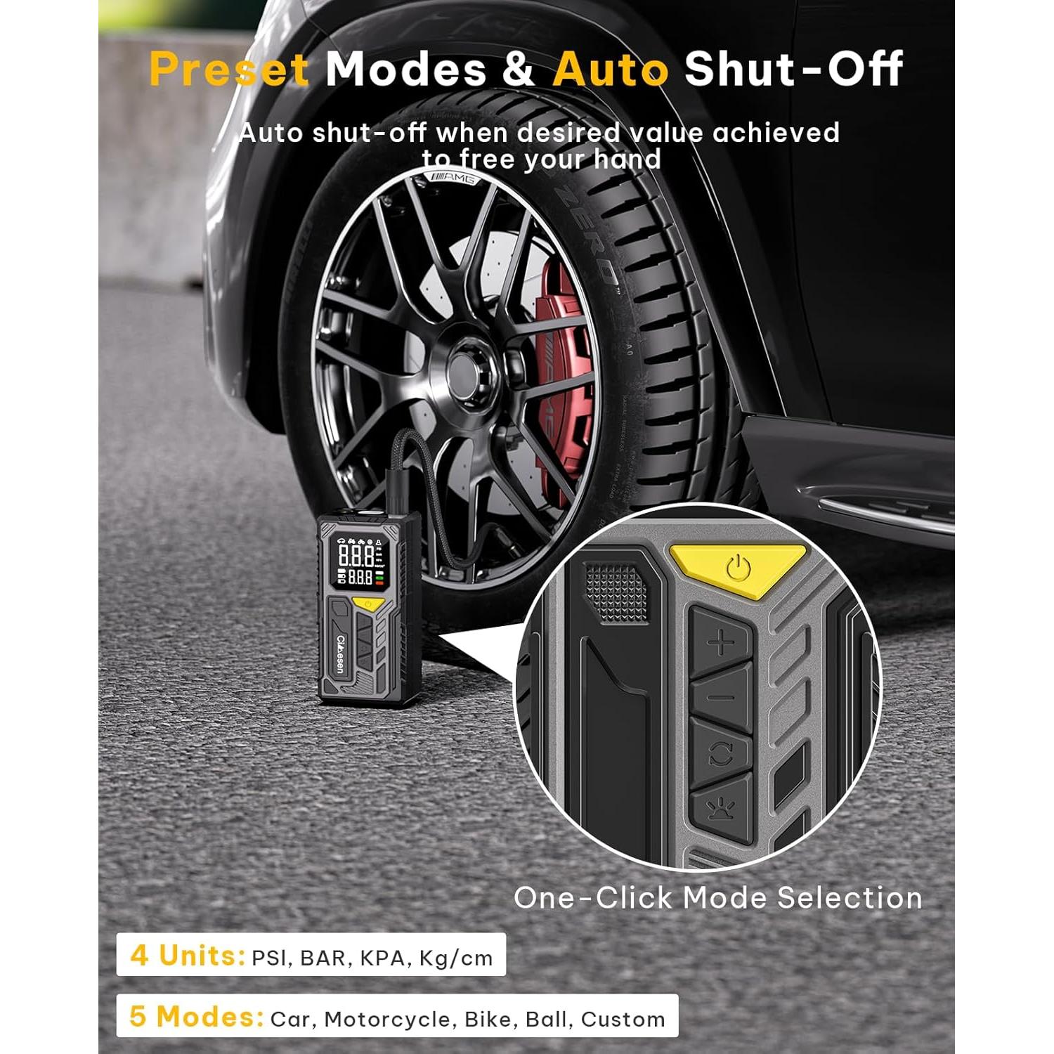 Compresor de Aire Portátil Cimesen 150 PSI Batería Recargable