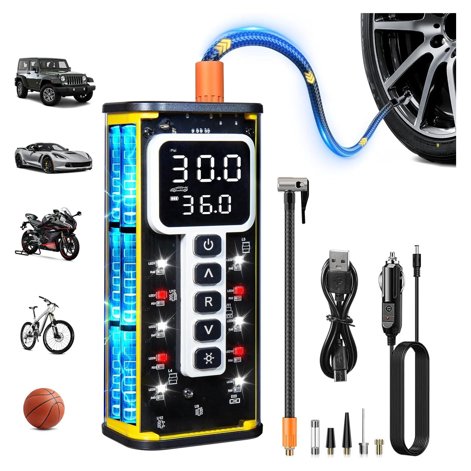 Compresor de Aire Portátil BLACKYEW 150 PSI Inflador Neumáticos