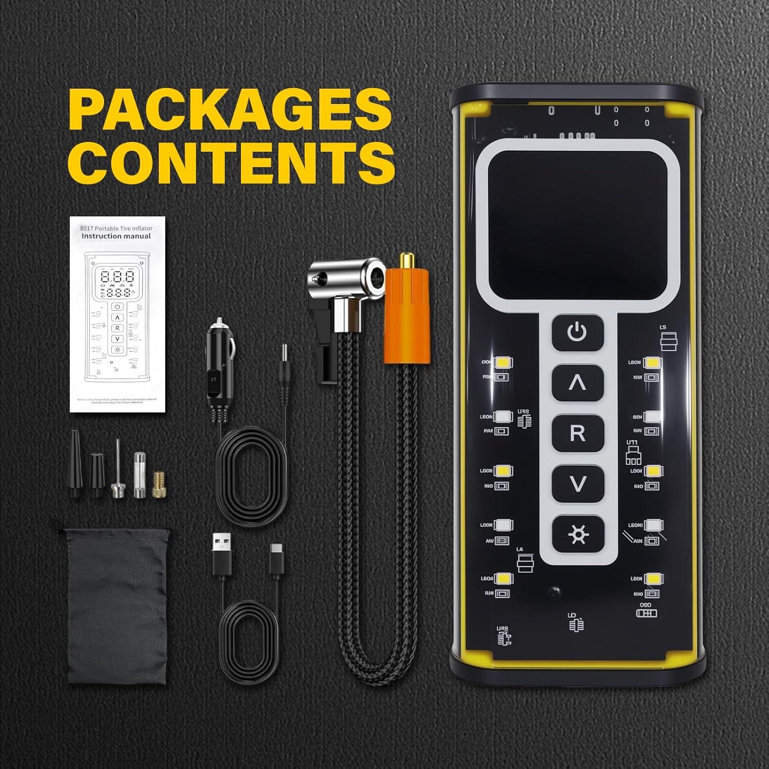 Compresor de Aire Portátil BLACKYEW 150 PSI Inflador Neumáticos