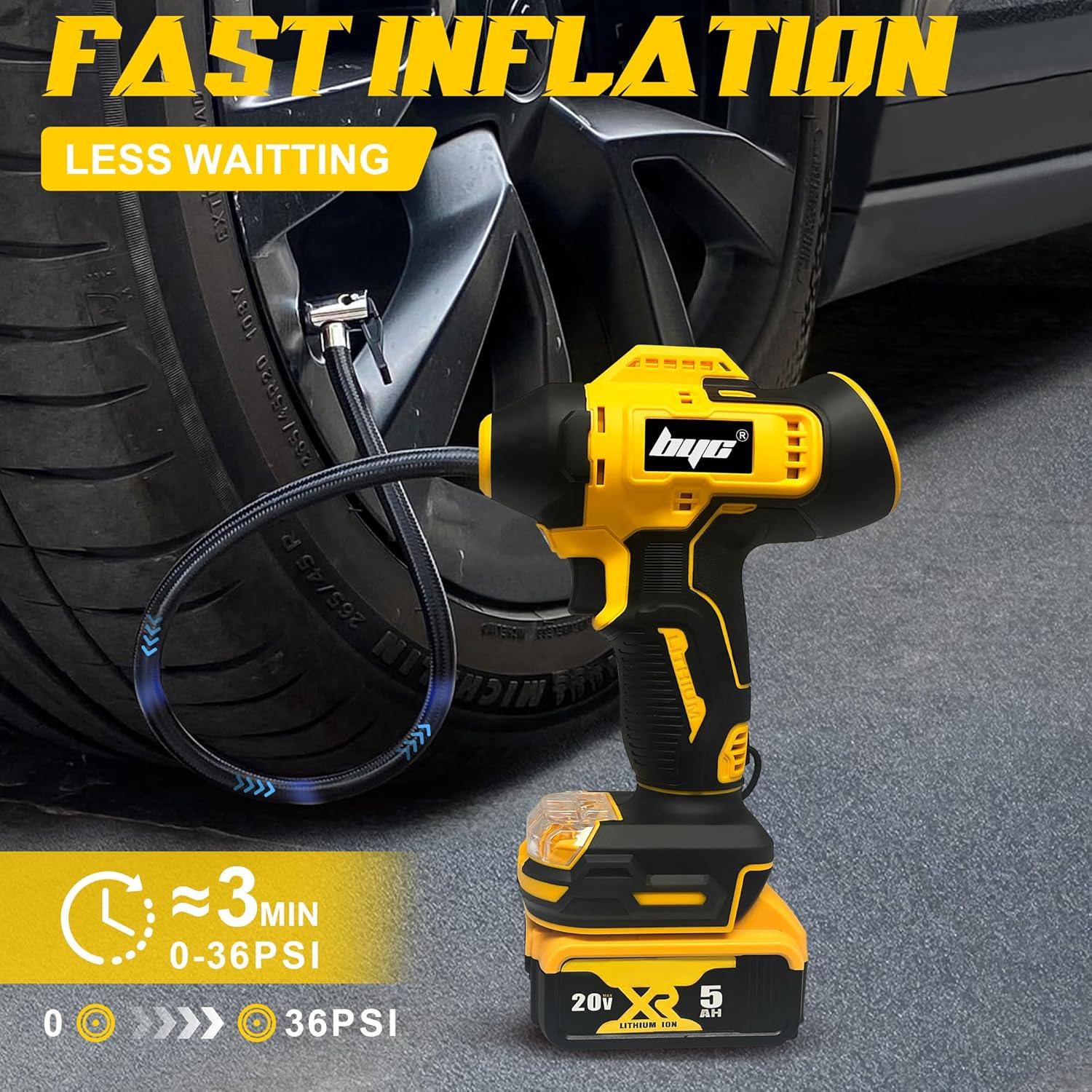 Inflador de Neumáticos Inalámbrico RAYLEEY 20V MAX 160 PSI
