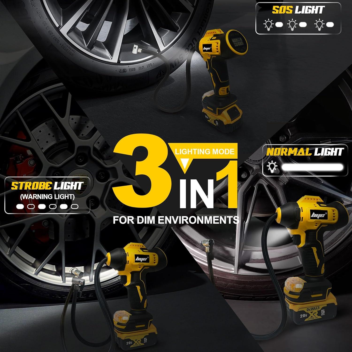 Inflador de Neumáticos Inalámbrico RAYLEEY 20V MAX 160 PSI