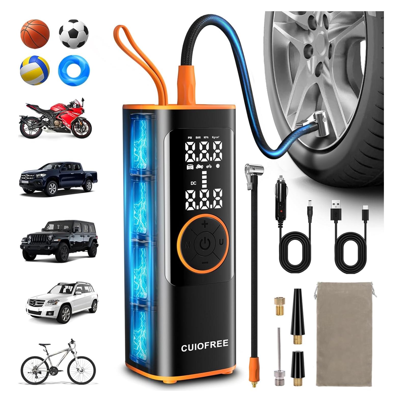 Inflador de Neumáticos Inalámbrico CUIOFREE 150PSI Portátil