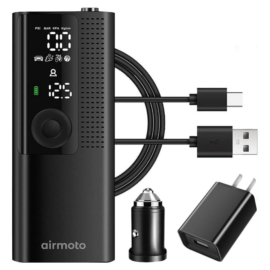 Inflador de Neumáticos Airmoto BP198 - Portátil 120 PSI