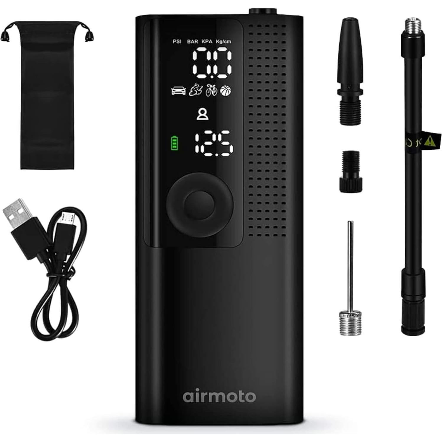 Inflador de Neumáticos Airmoto BP198 - Portátil 120 PSI