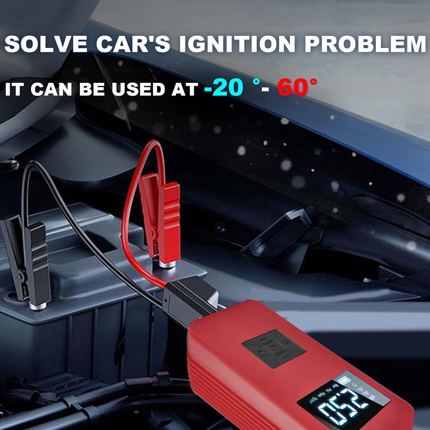 Arrancador de Batería EDOMOL LX0301 con Compresor 150PSI