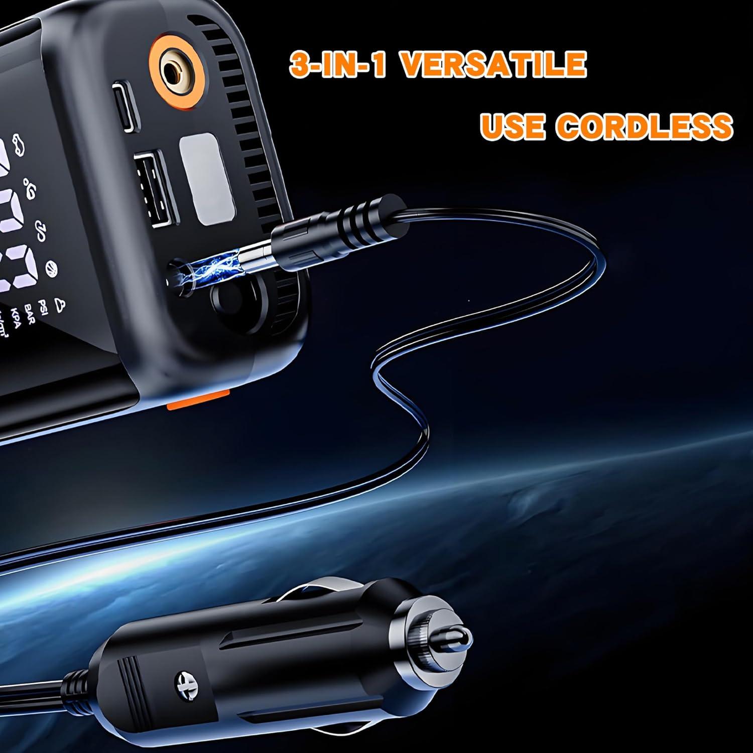 Compresor de Aire Inalámbrico iumulinrui YB-FCBF-02 150PSI