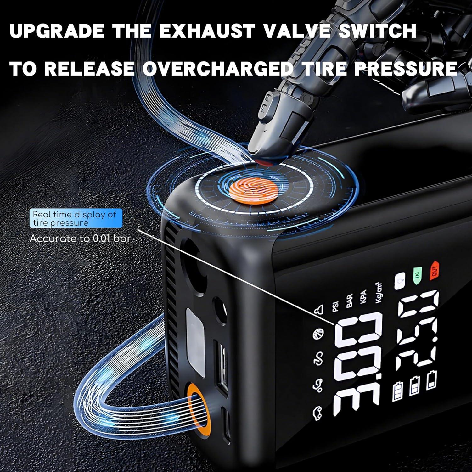 Compresor de Aire Inalámbrico iumulinrui YB-FCBF-02 150PSI