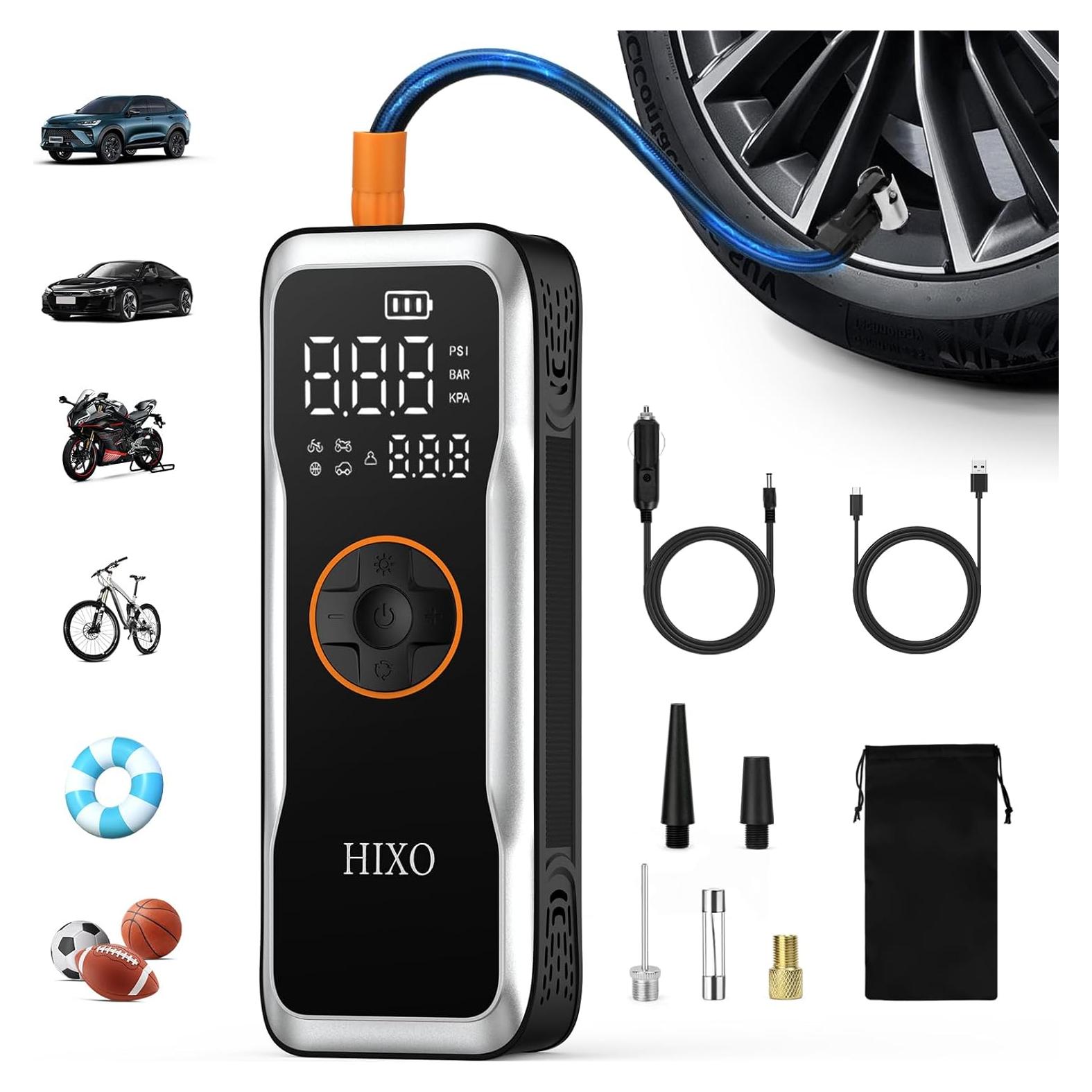 Compresor de Aire Portátil HIXO 150PSI 20000mAh para Coche