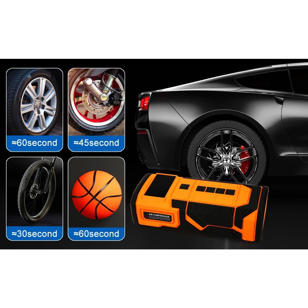 Arrancador de Coche Yttcraft 3000A con Compresor 150PSI