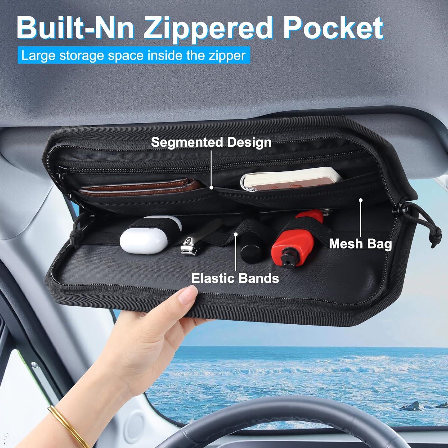 Organizador de Visera de Coche LYCARESUN Negro 32.3x17.8cm