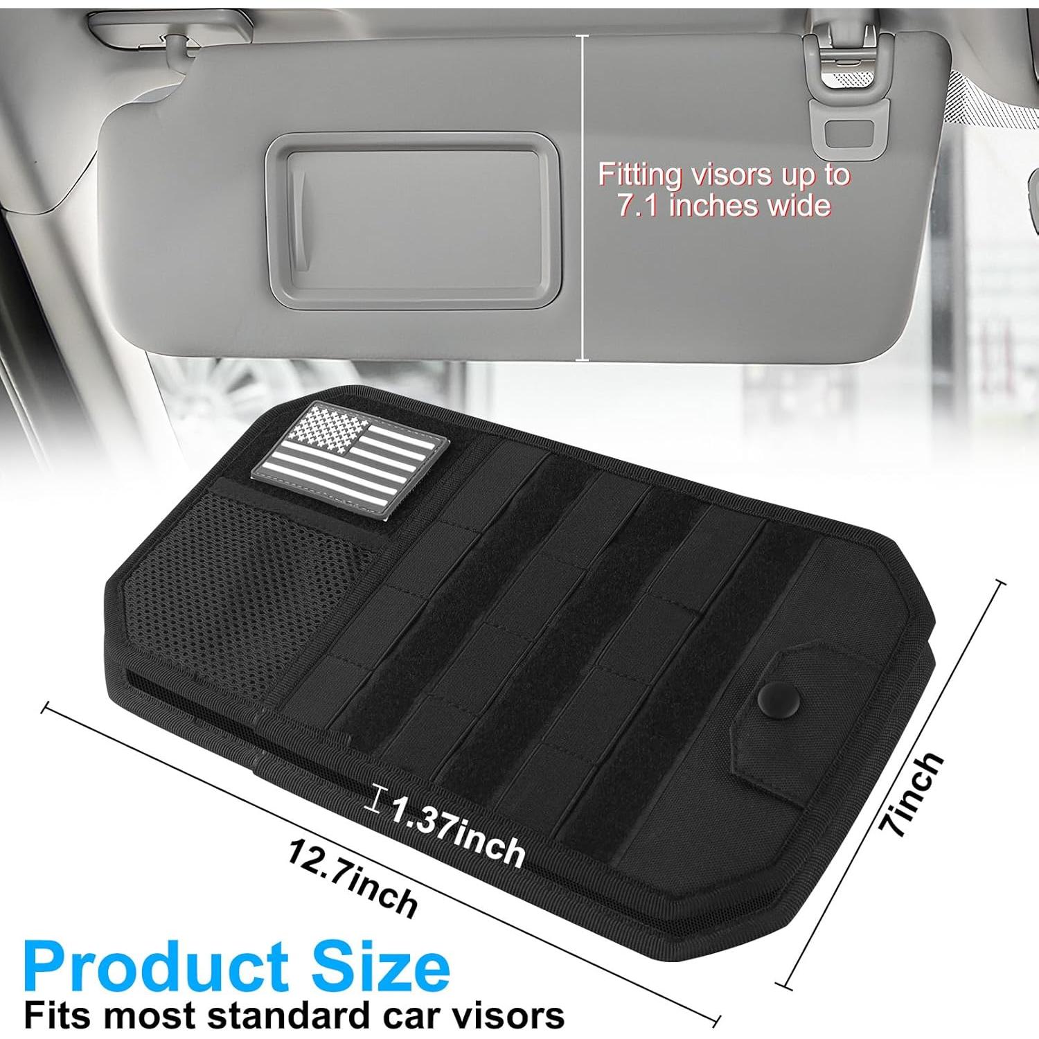 Organizador de Visera de Coche LYCARESUN Negro 32.3x17.8cm