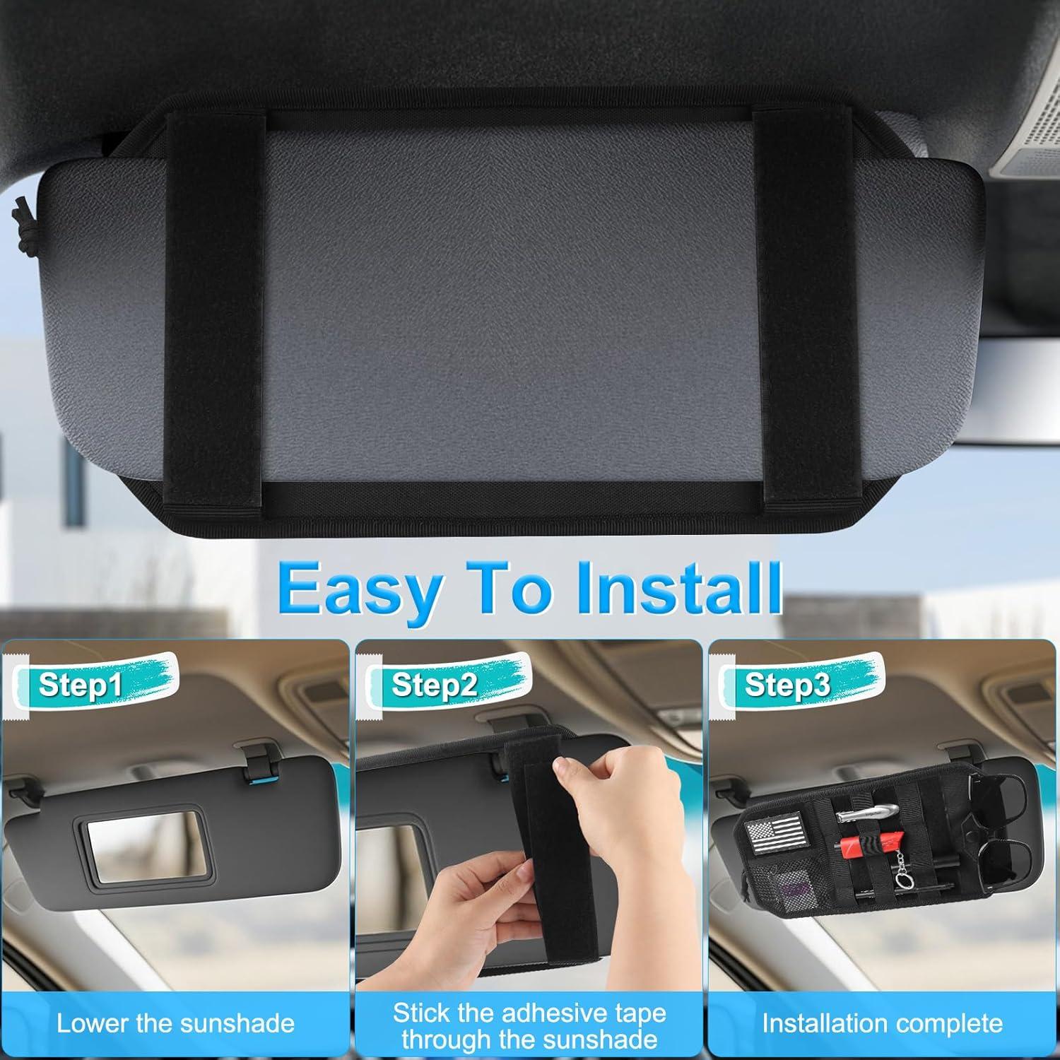 Organizador de Visera de Coche LYCARESUN Negro 32.3x17.8cm