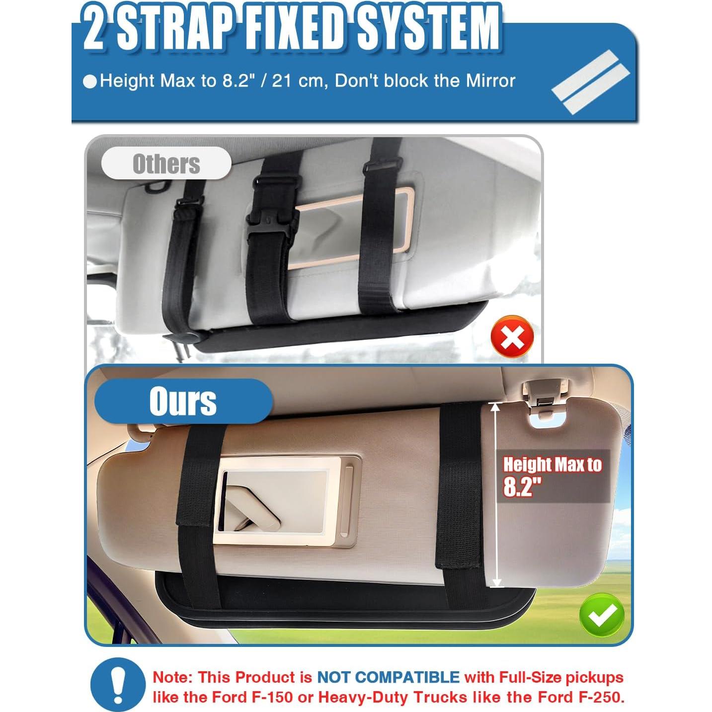 Organizador de Visera de Coche Drsvabze Táctico 1000D Negro