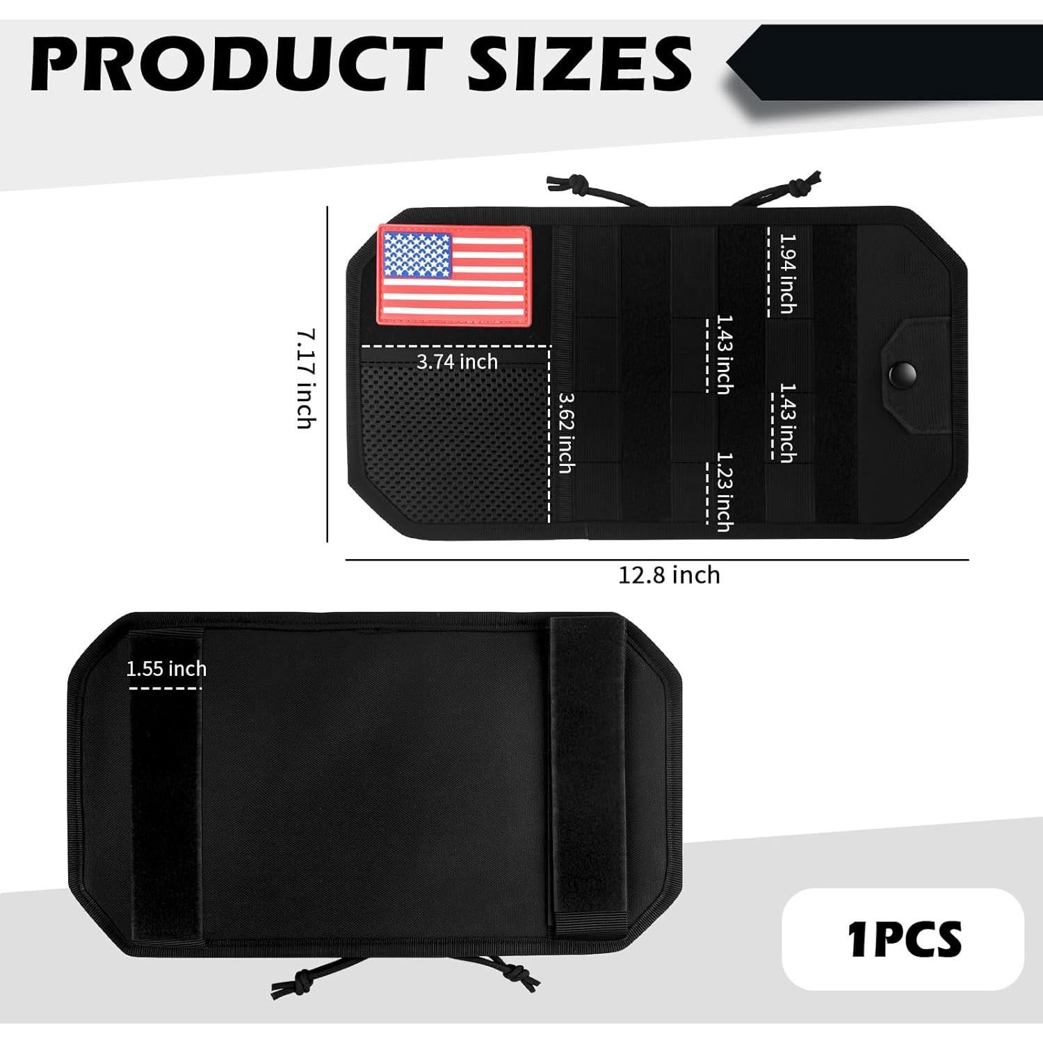 Organizador de Visera de Coche VKQTS 32.5x18.2cm Multifuncional