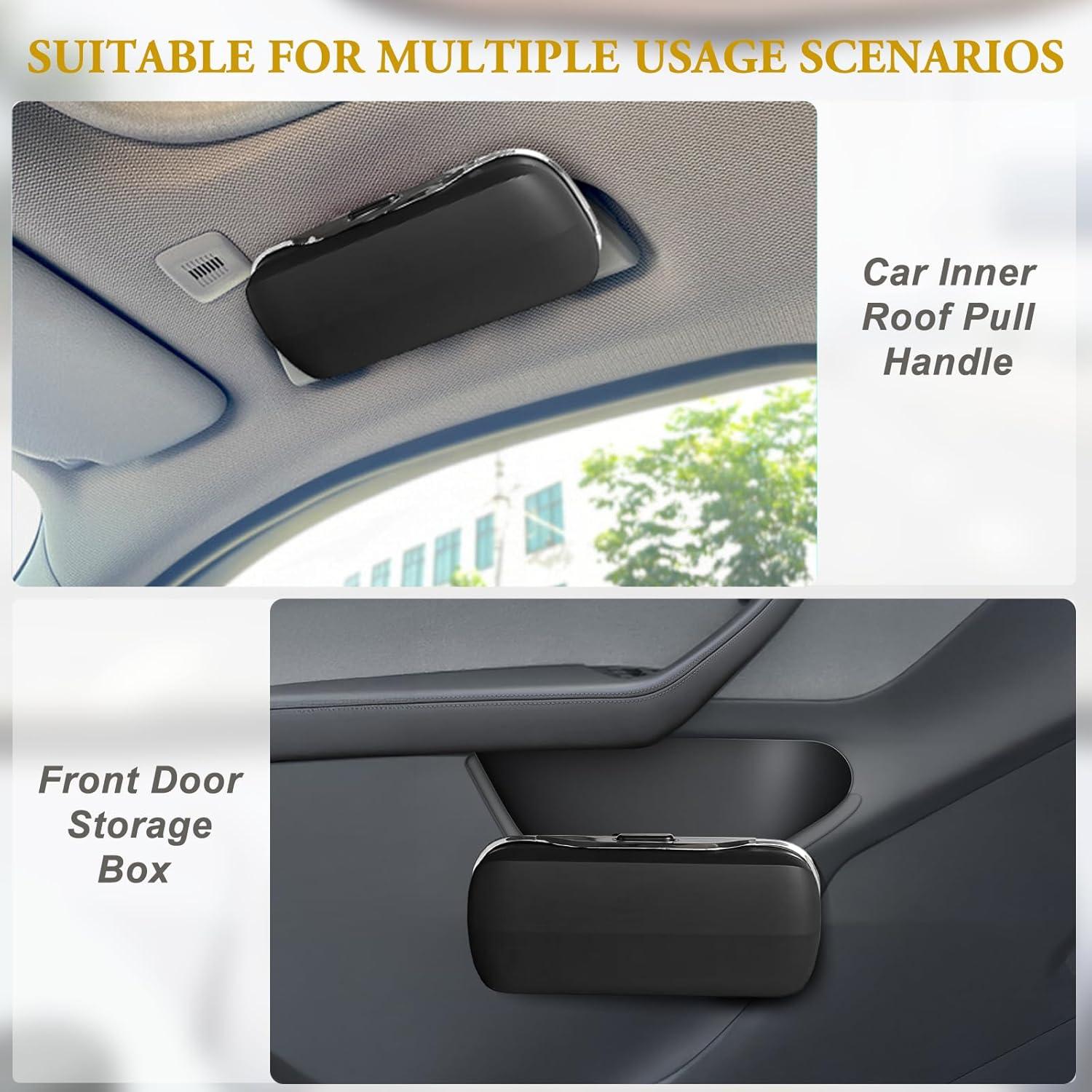 Soporte de Gafas de Sol Pakanana para Visera de Coche Negro