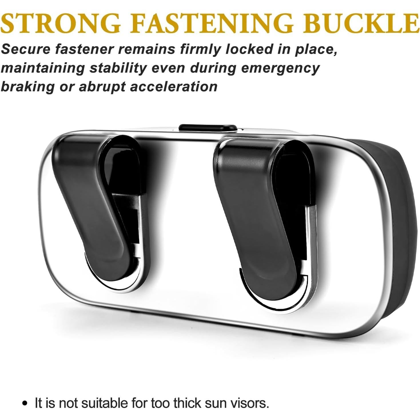 Soporte de Gafas de Sol Pakanana para Visera de Coche Negro