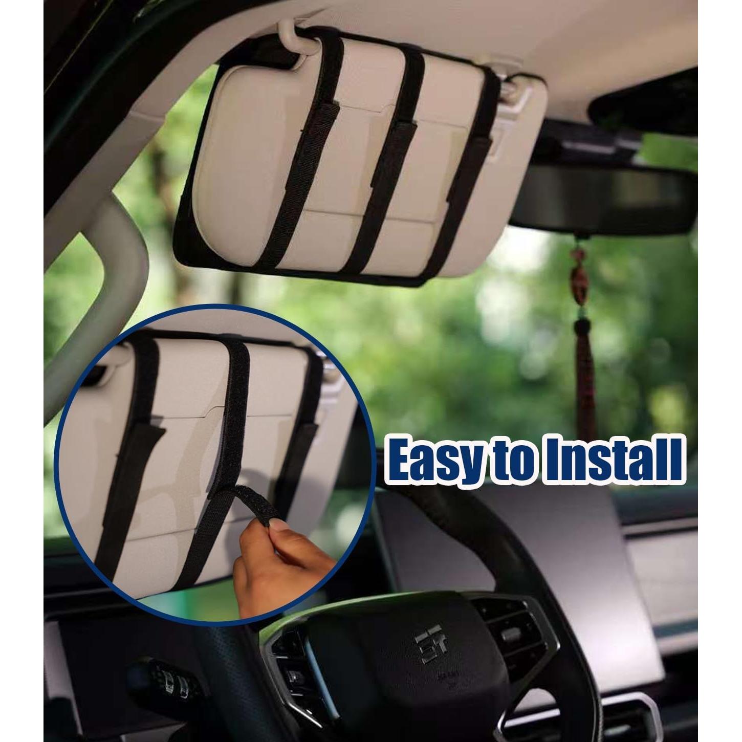 Organizador de Visera de Coche HFLZBRO con Panel MOLLE 32x17.5cm