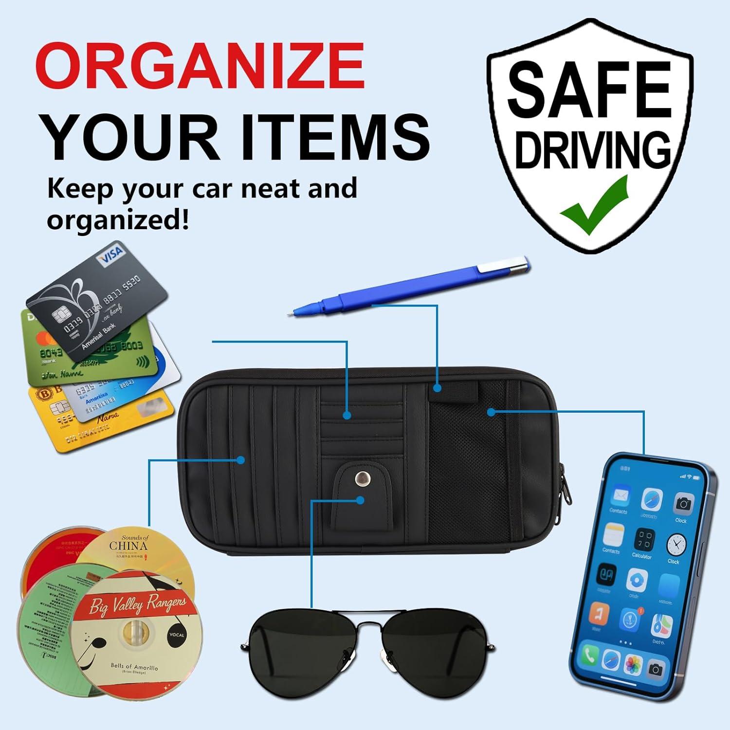 Organizador de Visera para Auto BGMTIMAI BGM-ZYBag01 21 Bolsillos