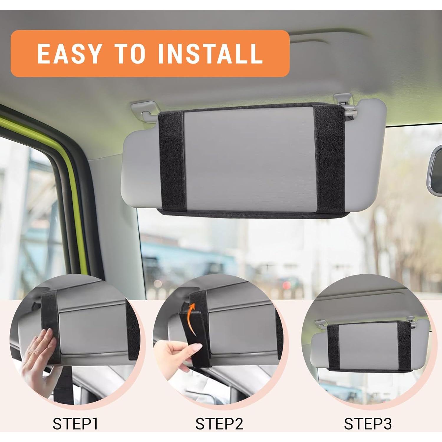 Organizador de Visera de Coche Quuztao 32.5x18cm con Cremallera