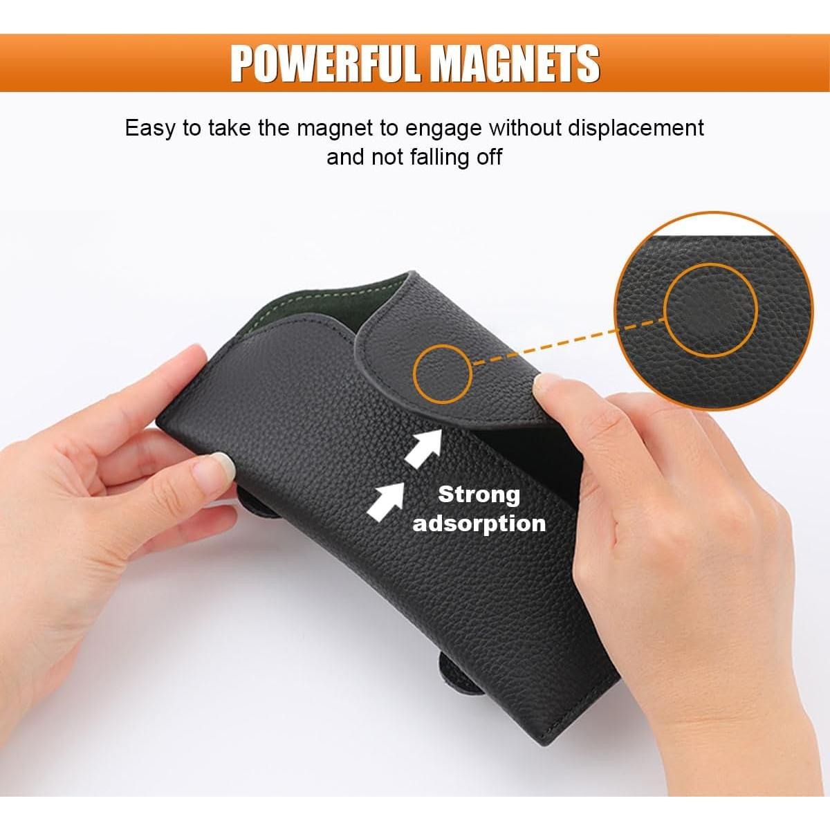 Soporte de Gafas de Sol LHDOS para Visera de Coche Negro