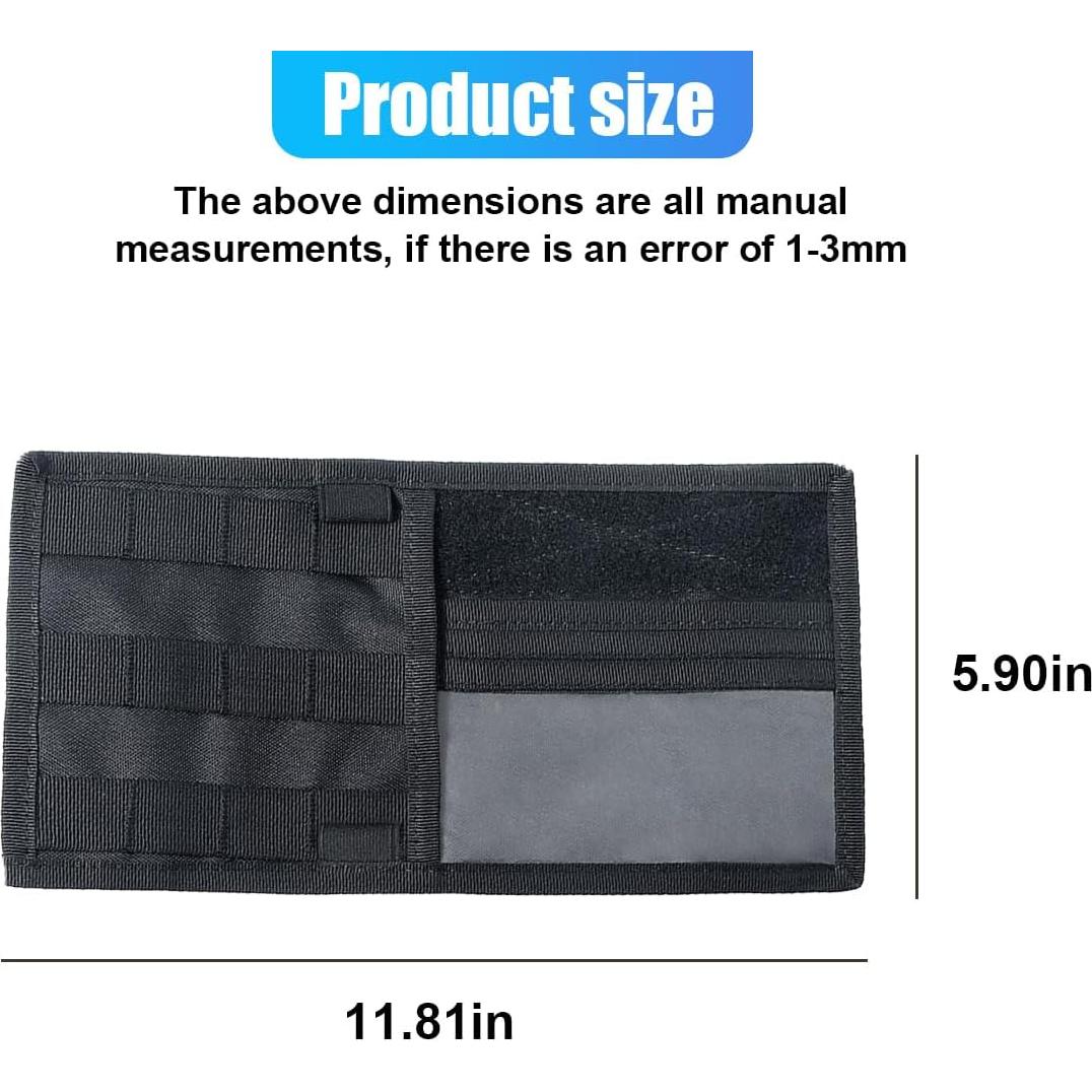 Organizador de Visera Solar ZIMISI 30x15 cm Negro